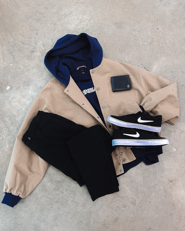 The Canvas Hooded Bomber Jacket