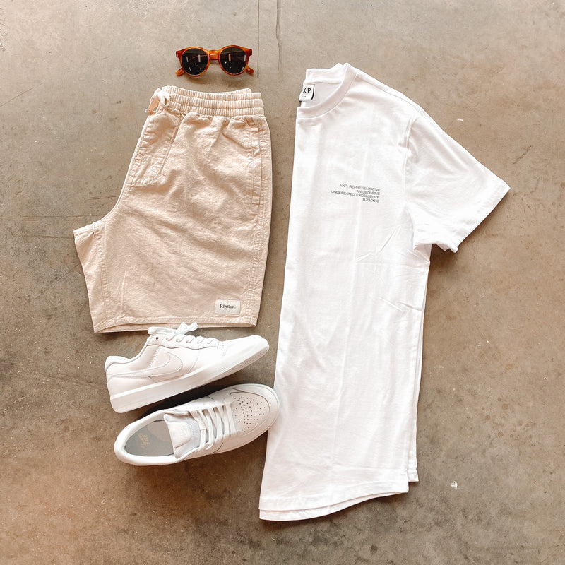 A simple white tee