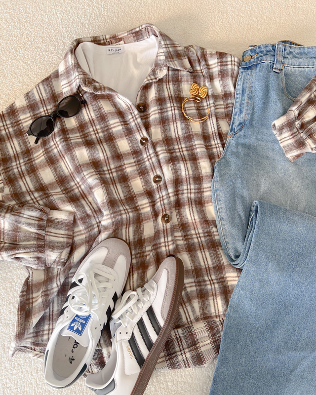Rumi Shirt Brown Check