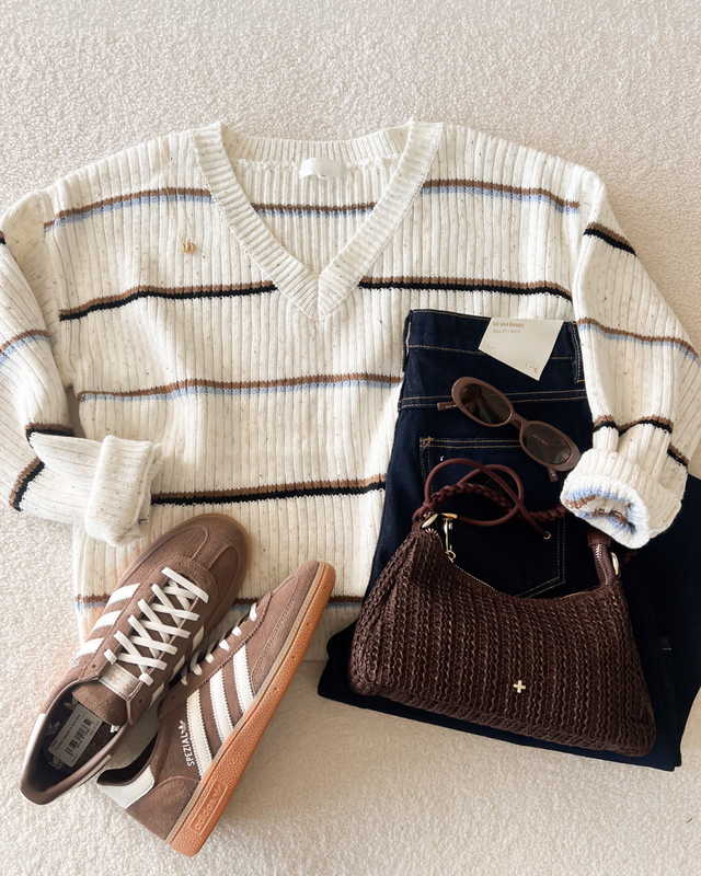 Lola Knit Jumper Cream Stripe