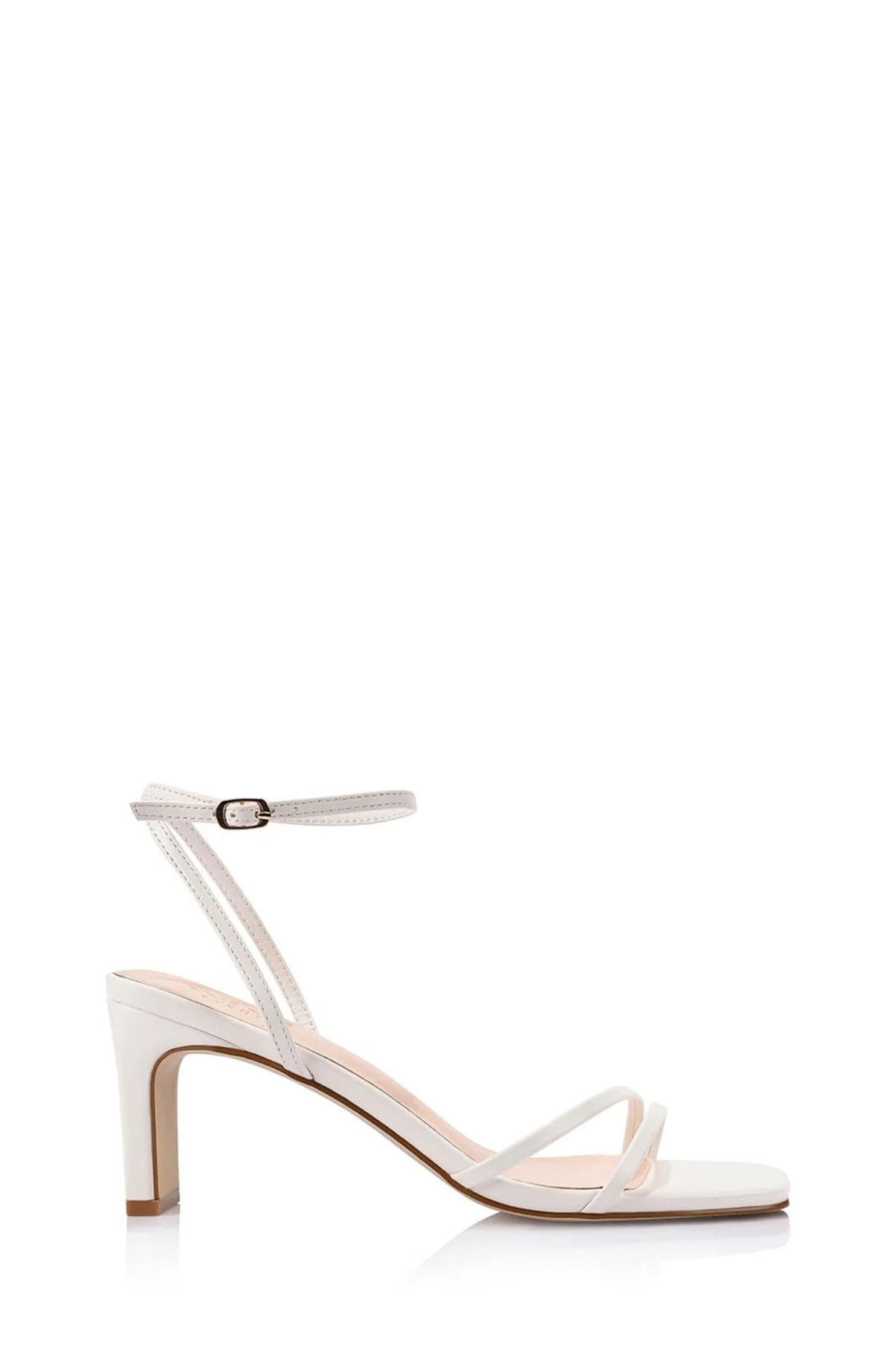Gilbert Block Heel Sandals Chalk White