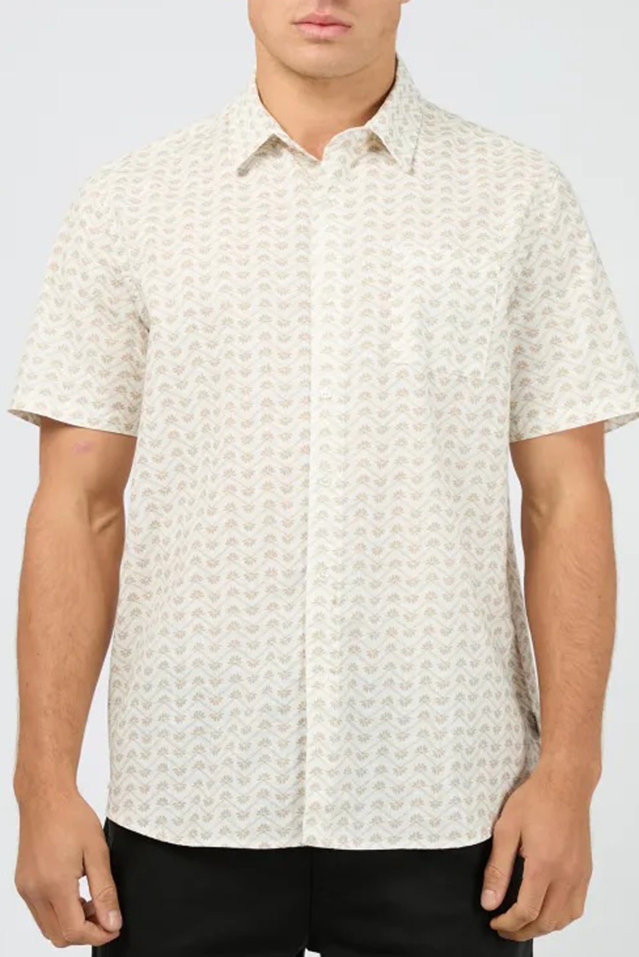 Lotus Short Sleeve Shirt Beige