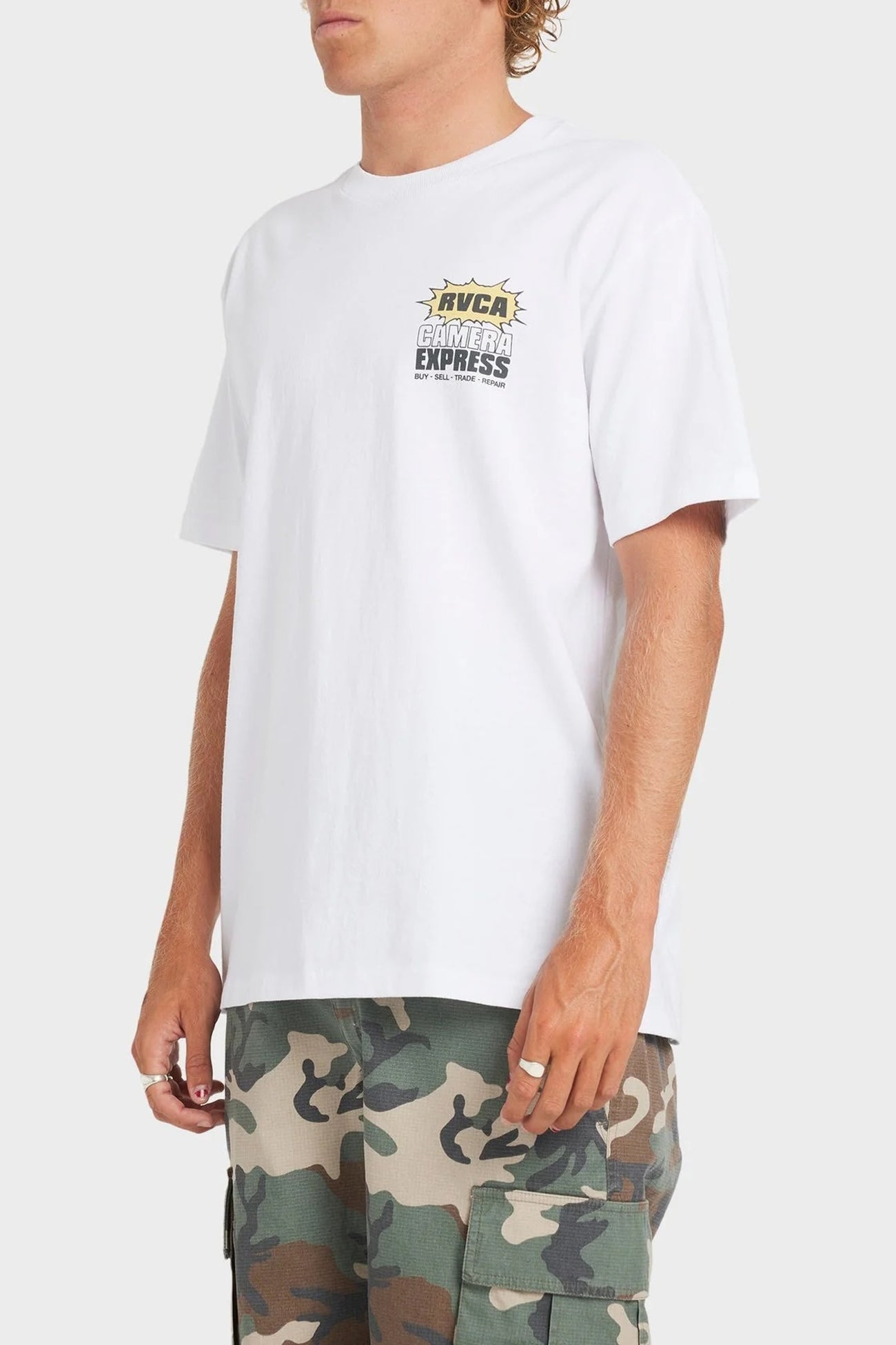 Camera Express Short Sleeve Tee White