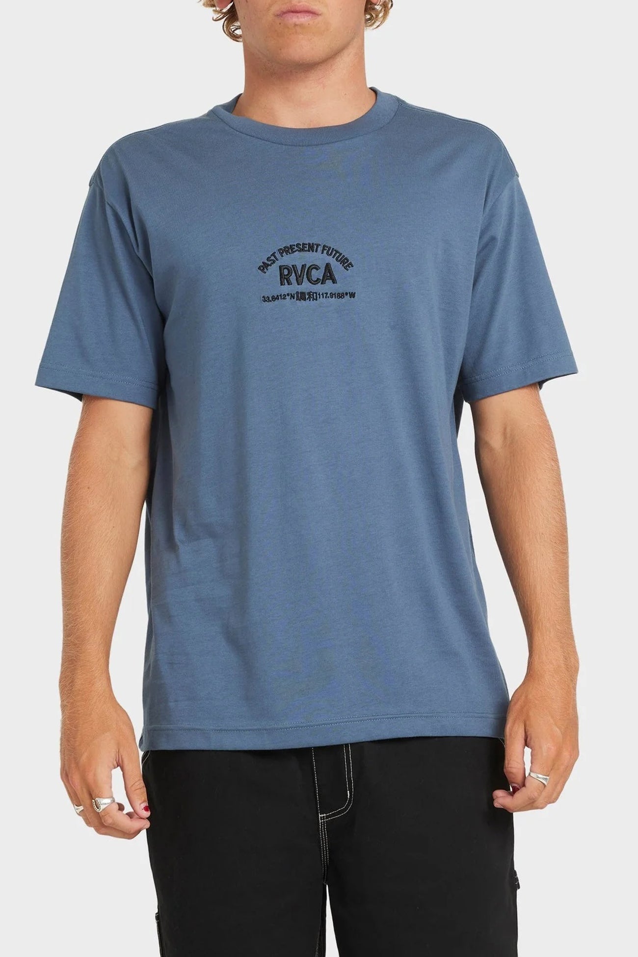 Textfull Short Sleeve Tee Vintage Navy