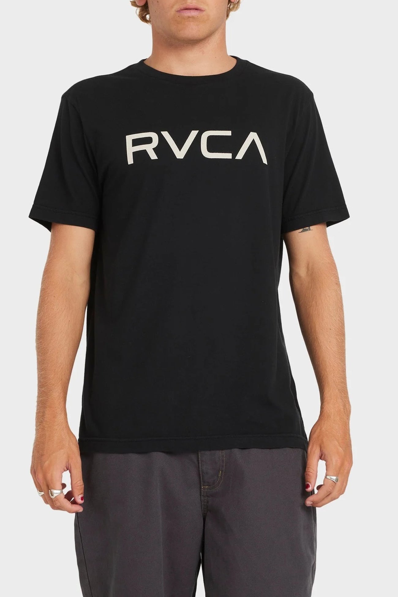 Big RVCA Short Sleeve Tee Black