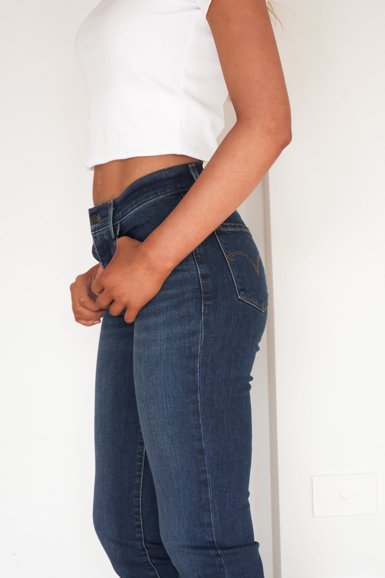 314 Shaping Straight Jean Blue Wave Dark