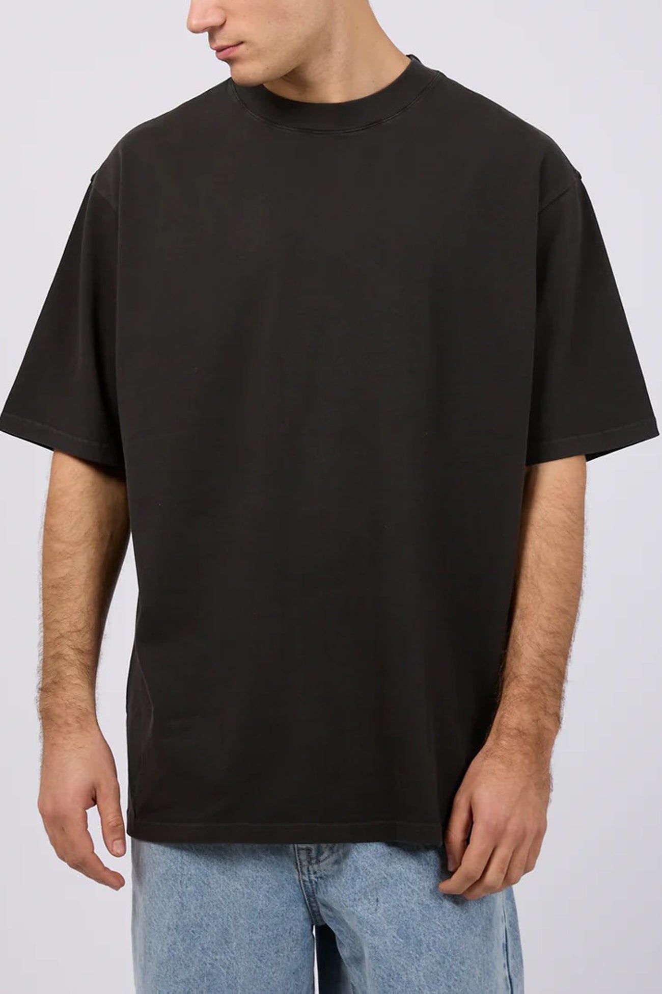 Heavy Weight Tee Washed Black
