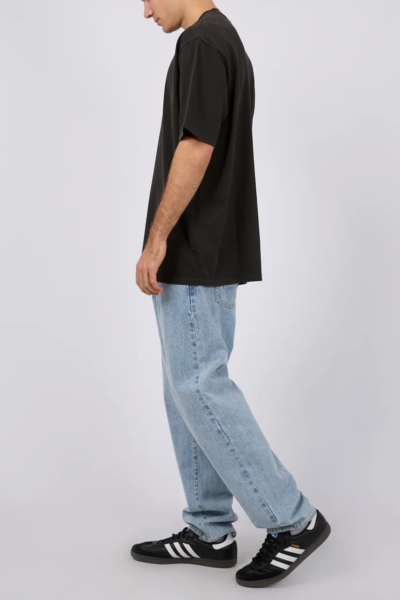 Heavy Weight Tee Washed Black