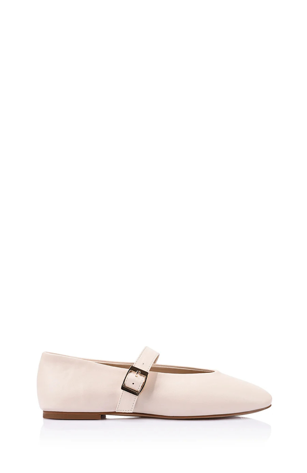 Alaska Mary-Jane Flats Bone White