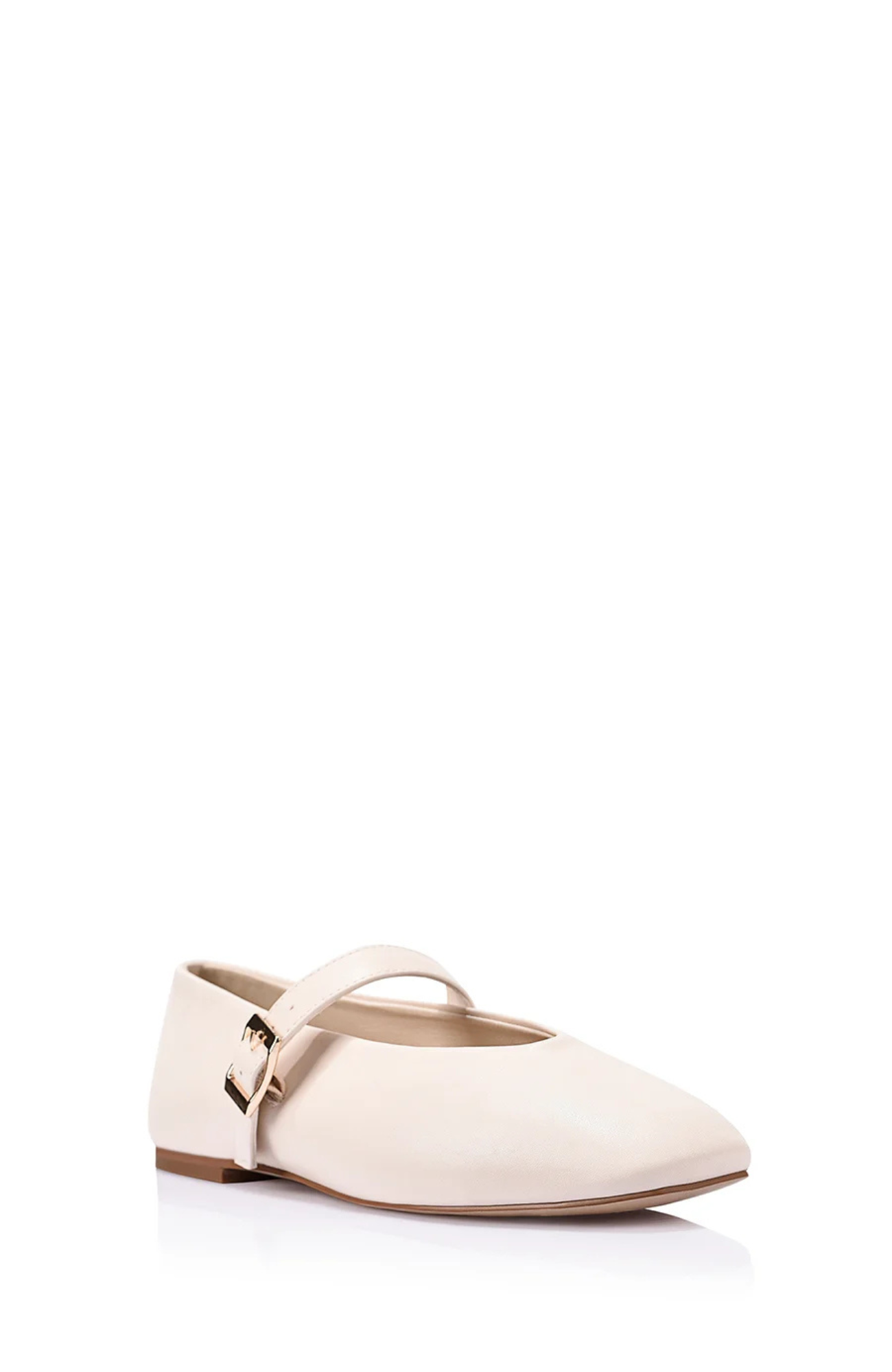 Alaska Mary-Jane Flats Bone White
