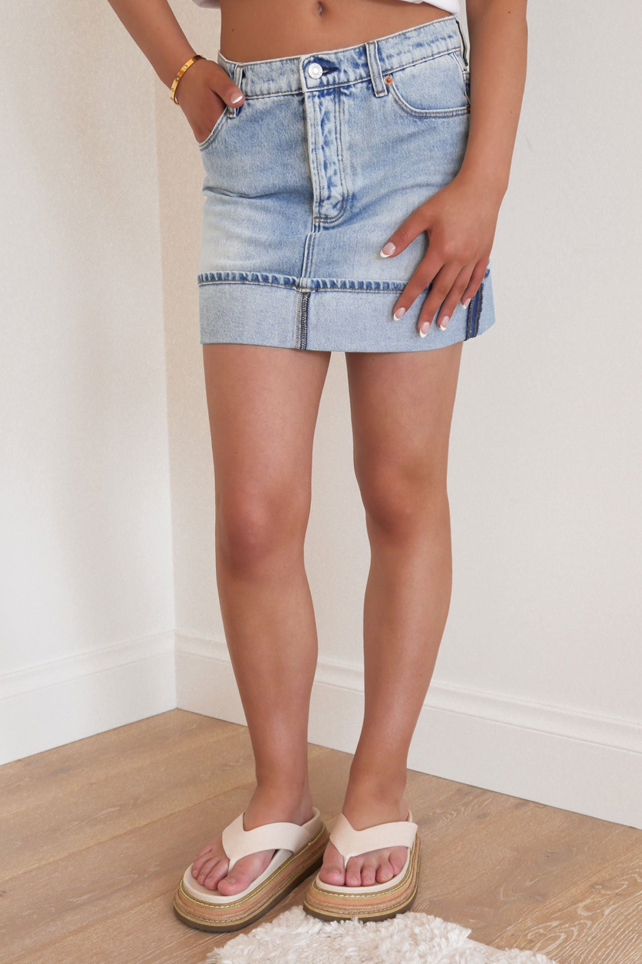 90s Relaxed Mini Skirt Rockaway