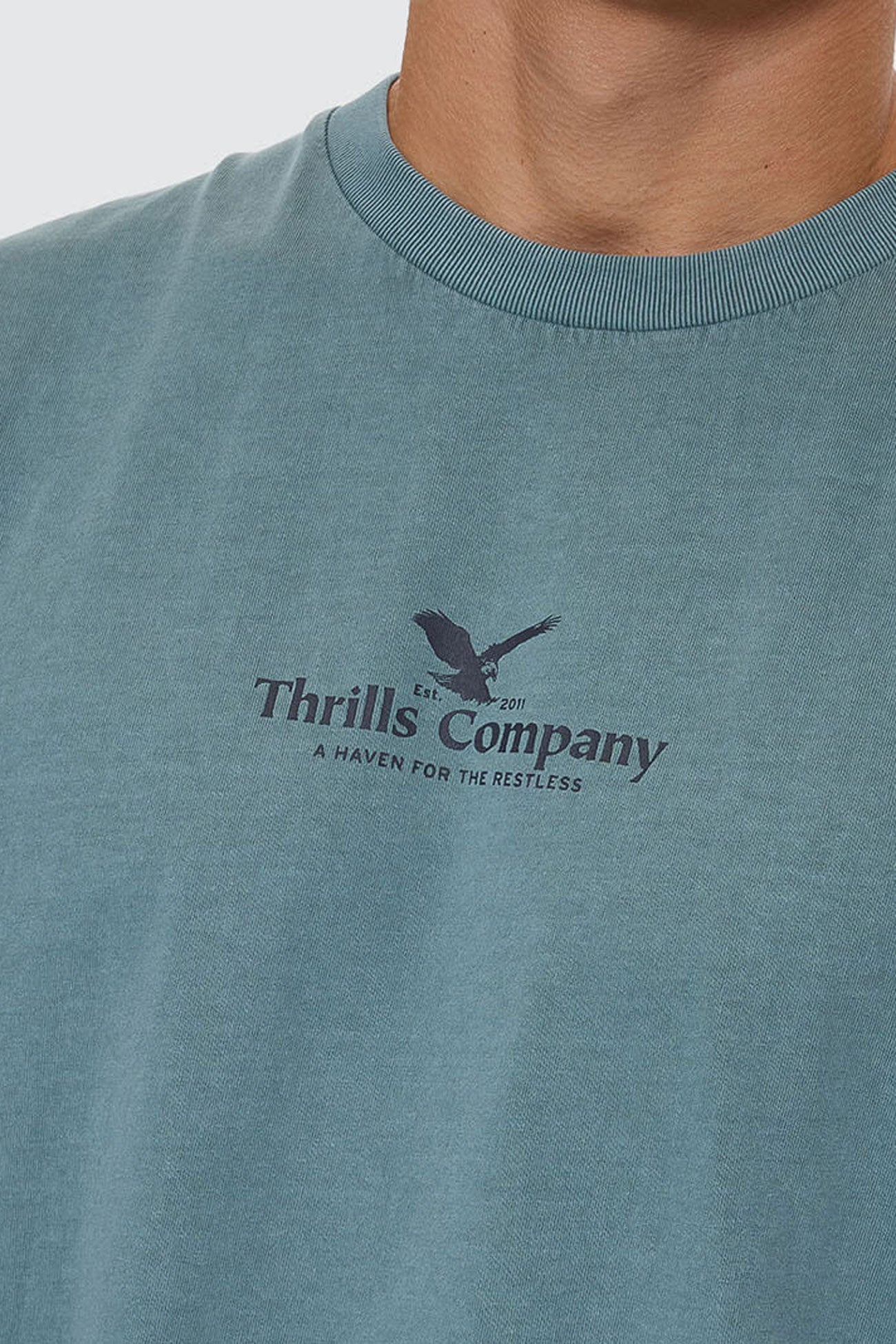 A Haven For The Restless Merch Fit Muscle Tee Green Coast