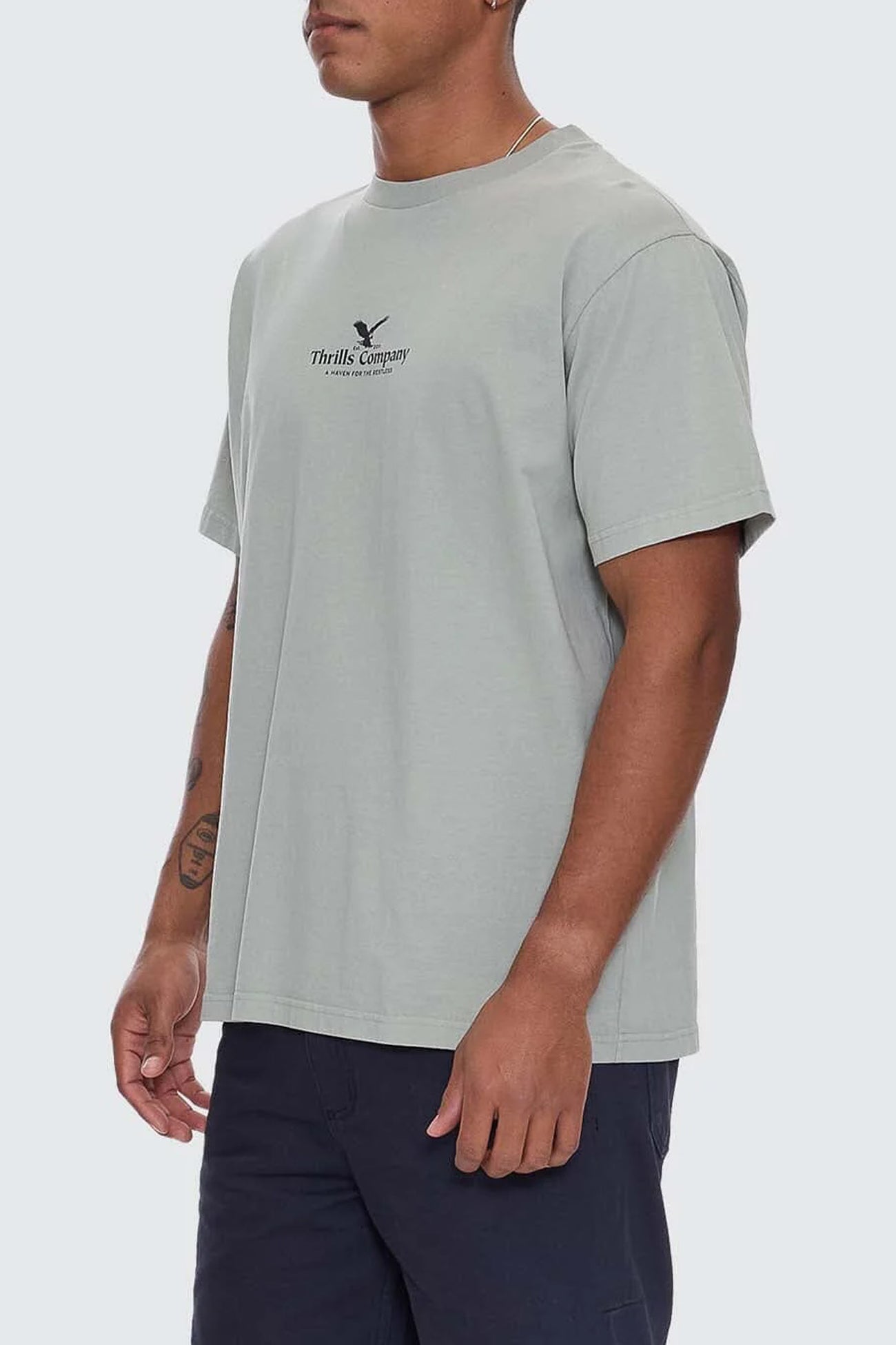 A Haven For The Restless Merch Fit Tee Dirty Sage