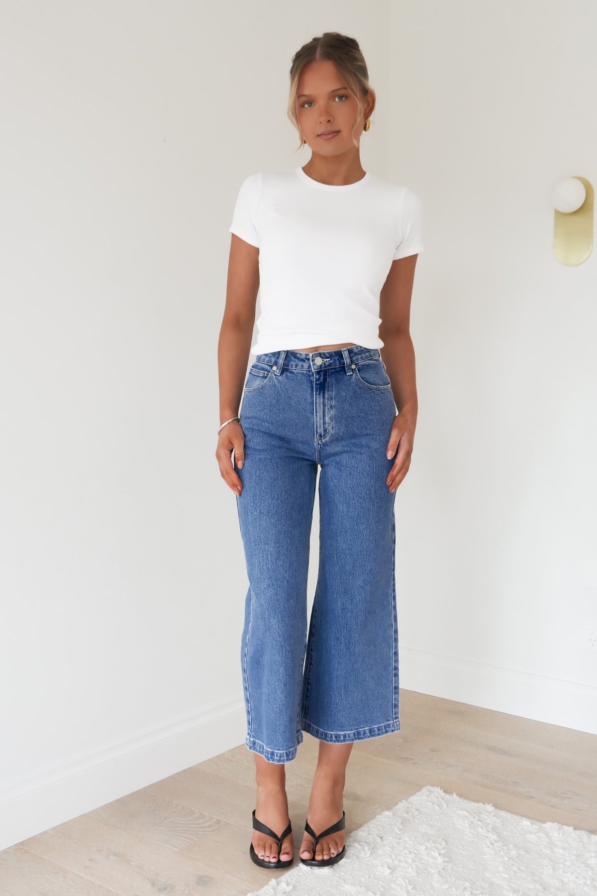 A 94 High & Wide Crop Jean Maya Clean