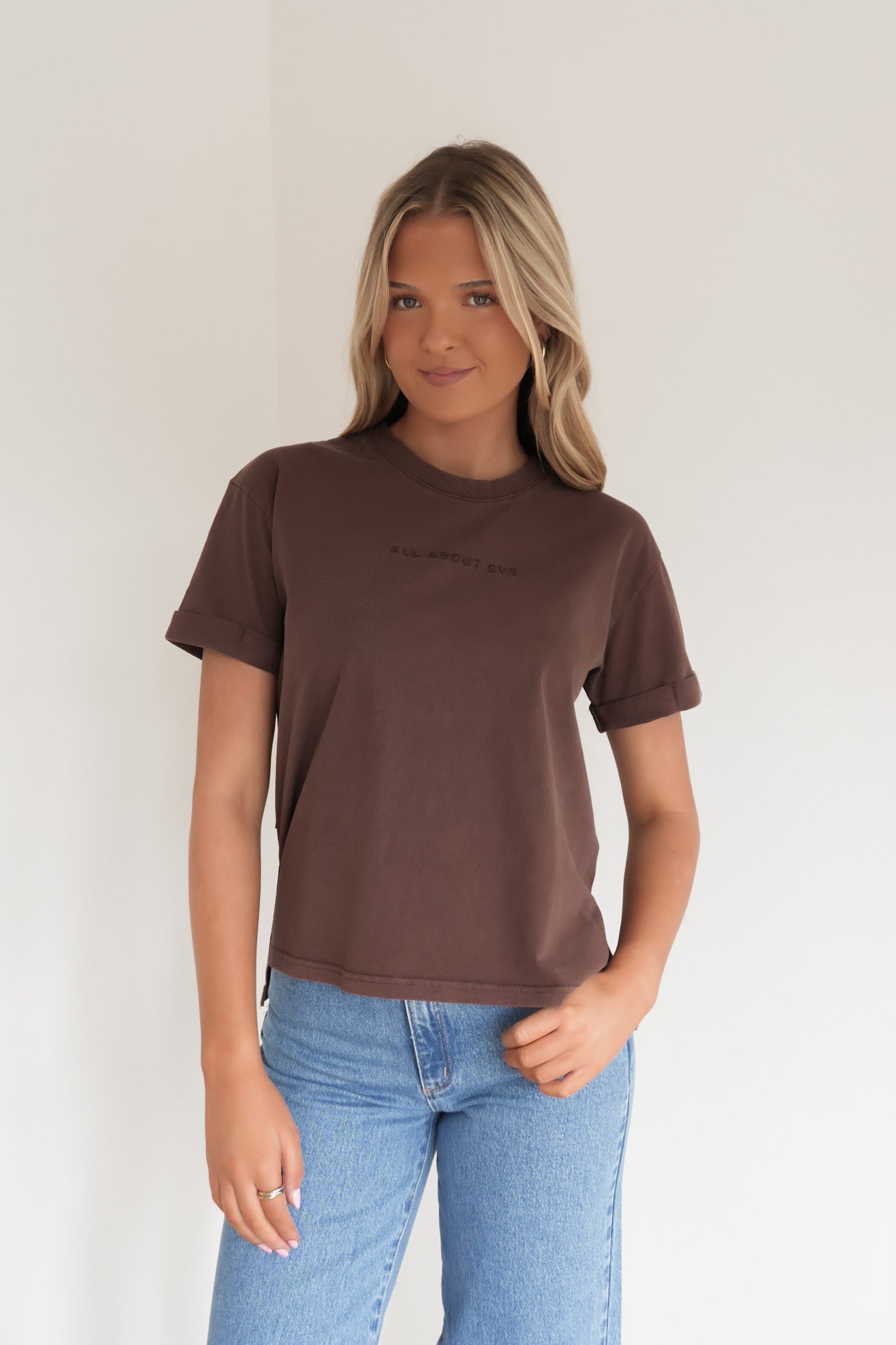 AAE Washed Tee Brown
