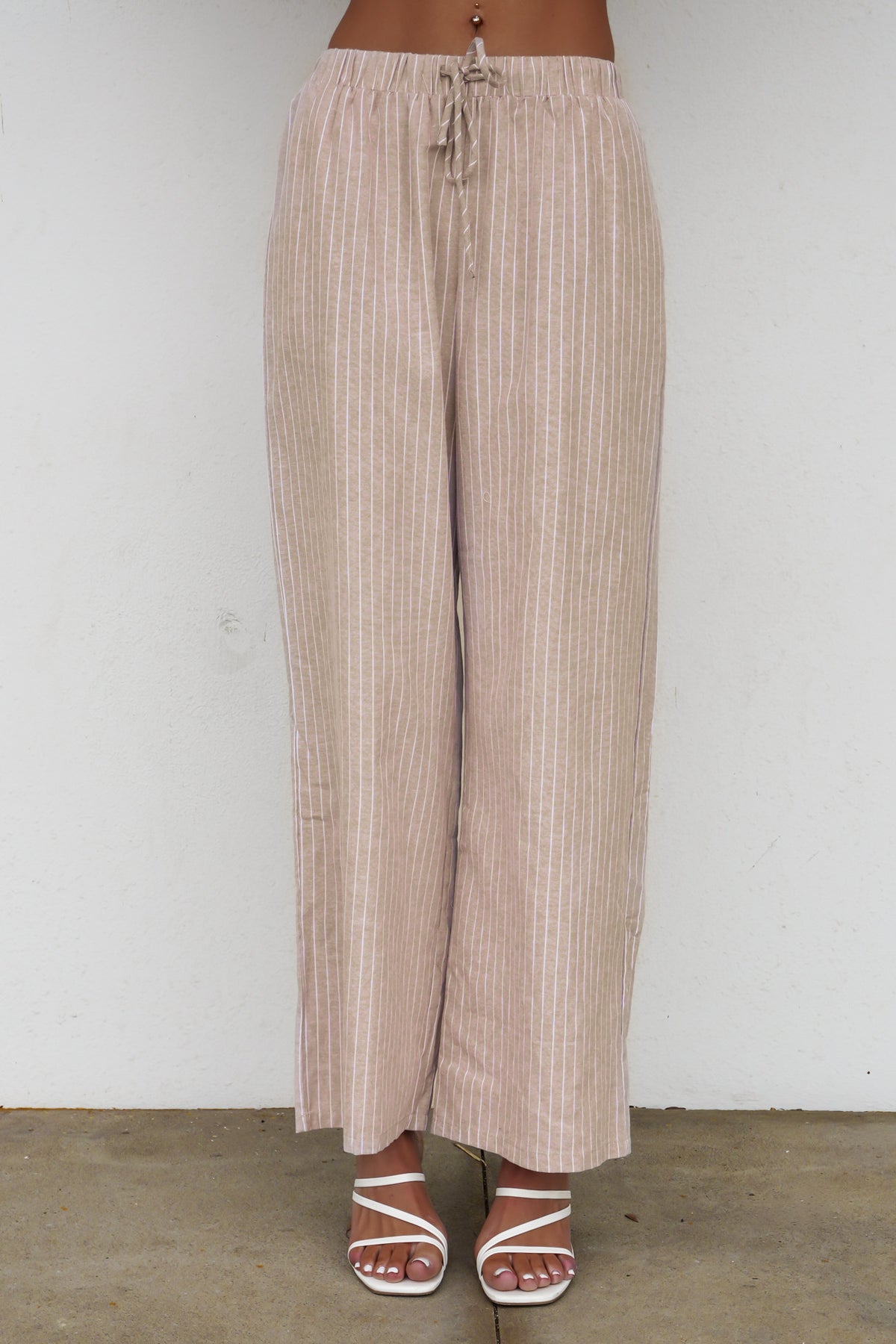 Abby Set Beige Stripe