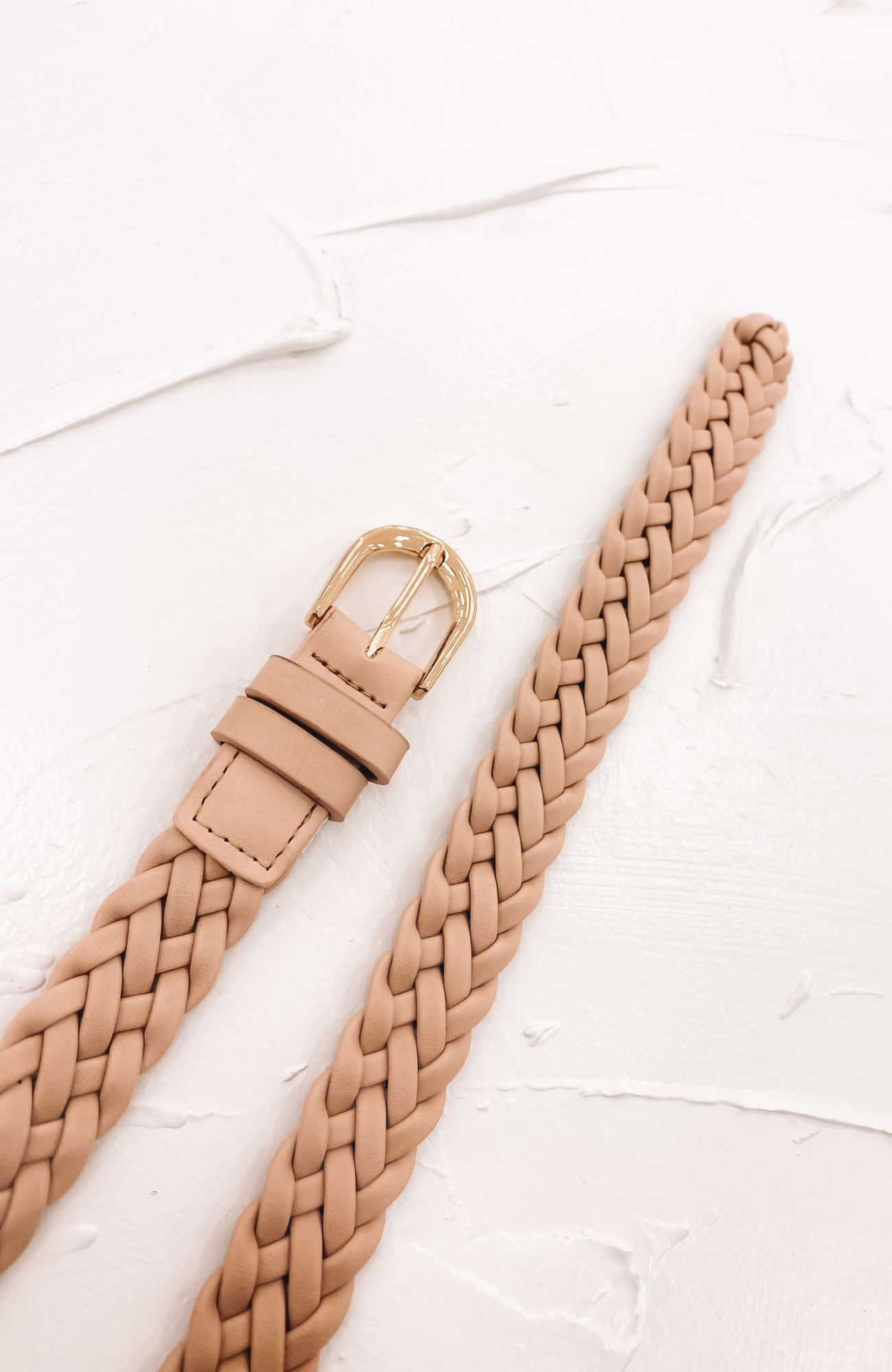 Paige Braided Belt Nude