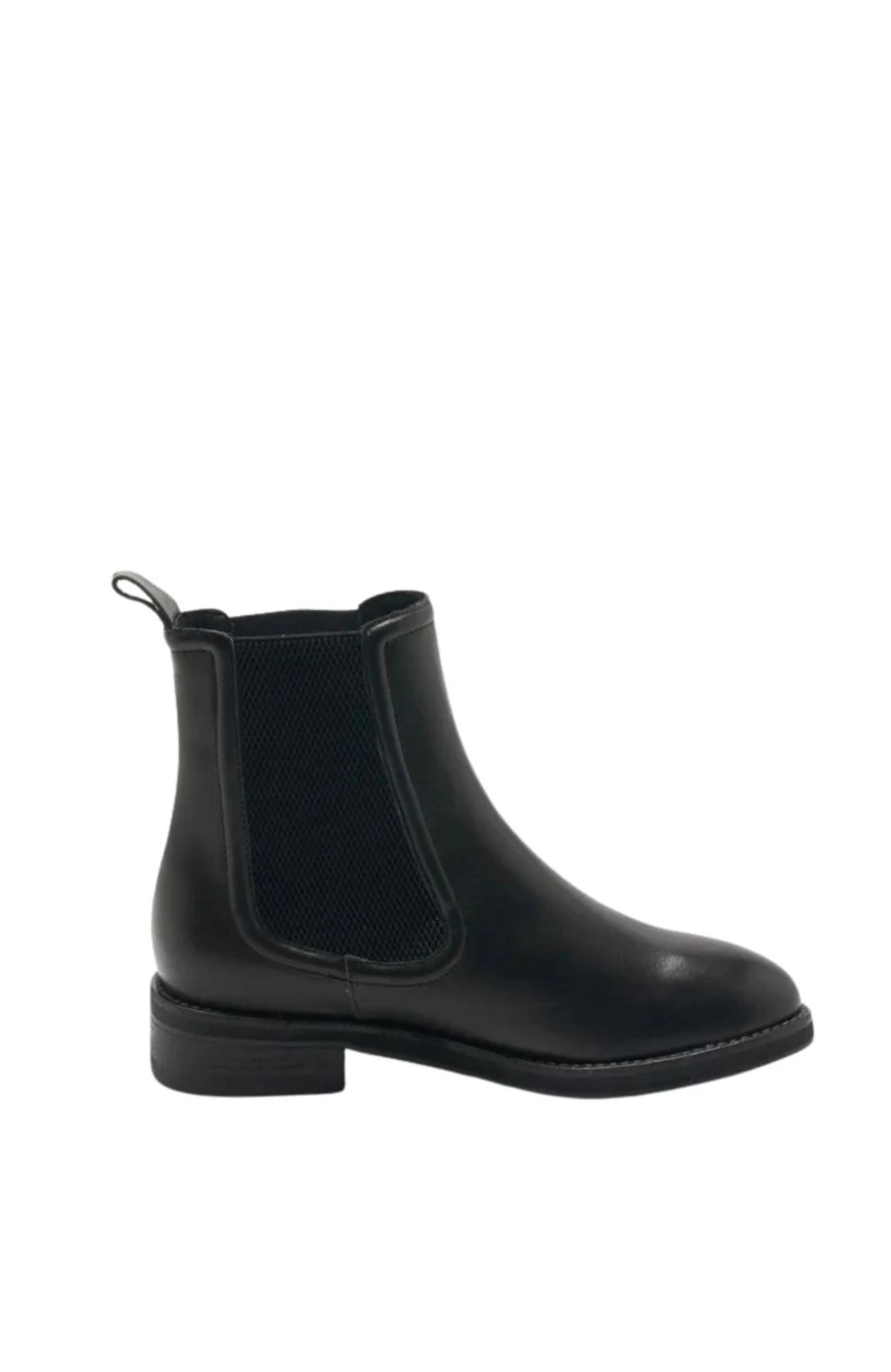 Cora Leather Boot Black