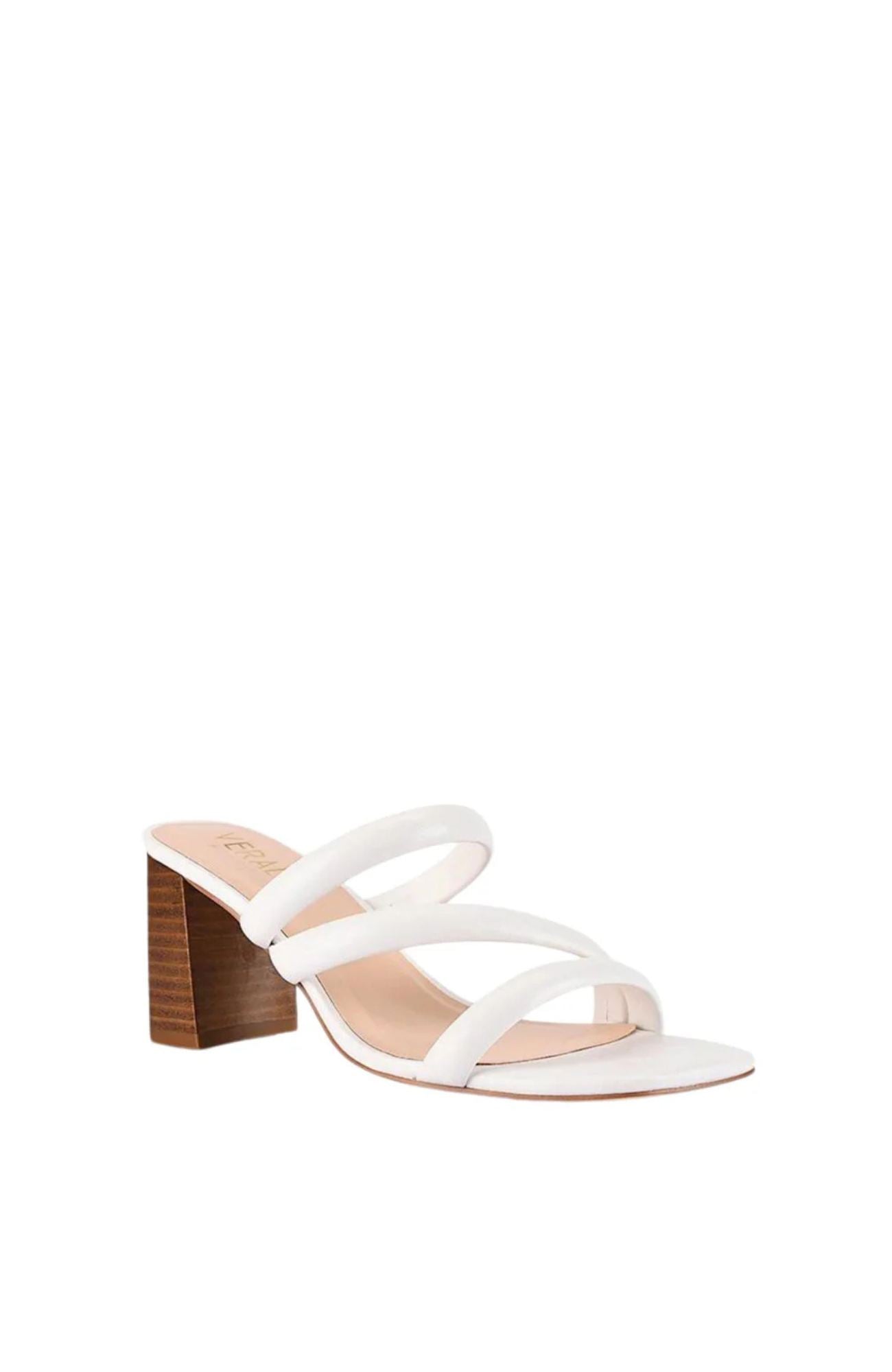 Naenae Block Heel Sandal White