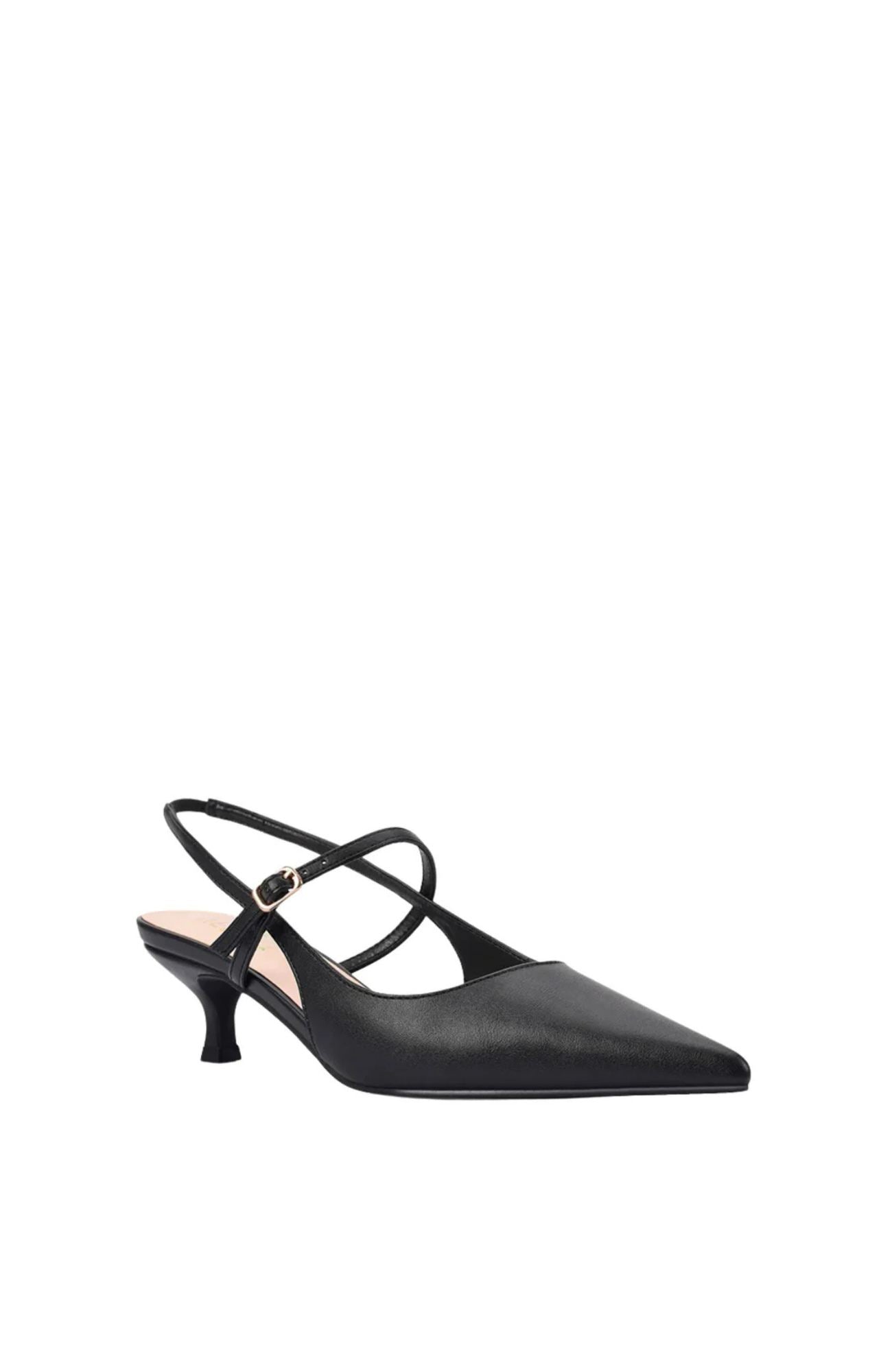 Luce Slingback Kitten Heels Black