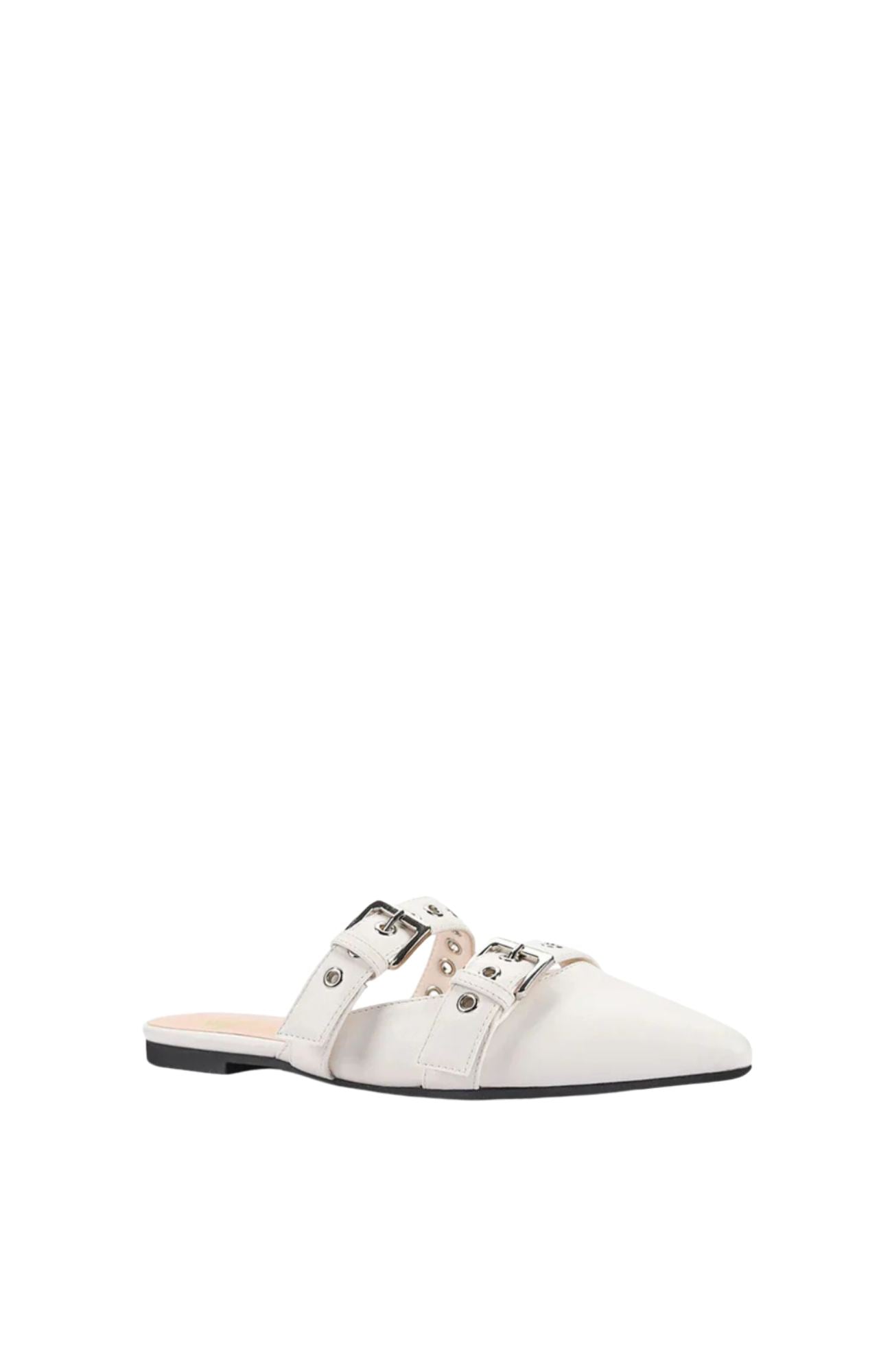 Indianna Point Toe Flats Chalk White