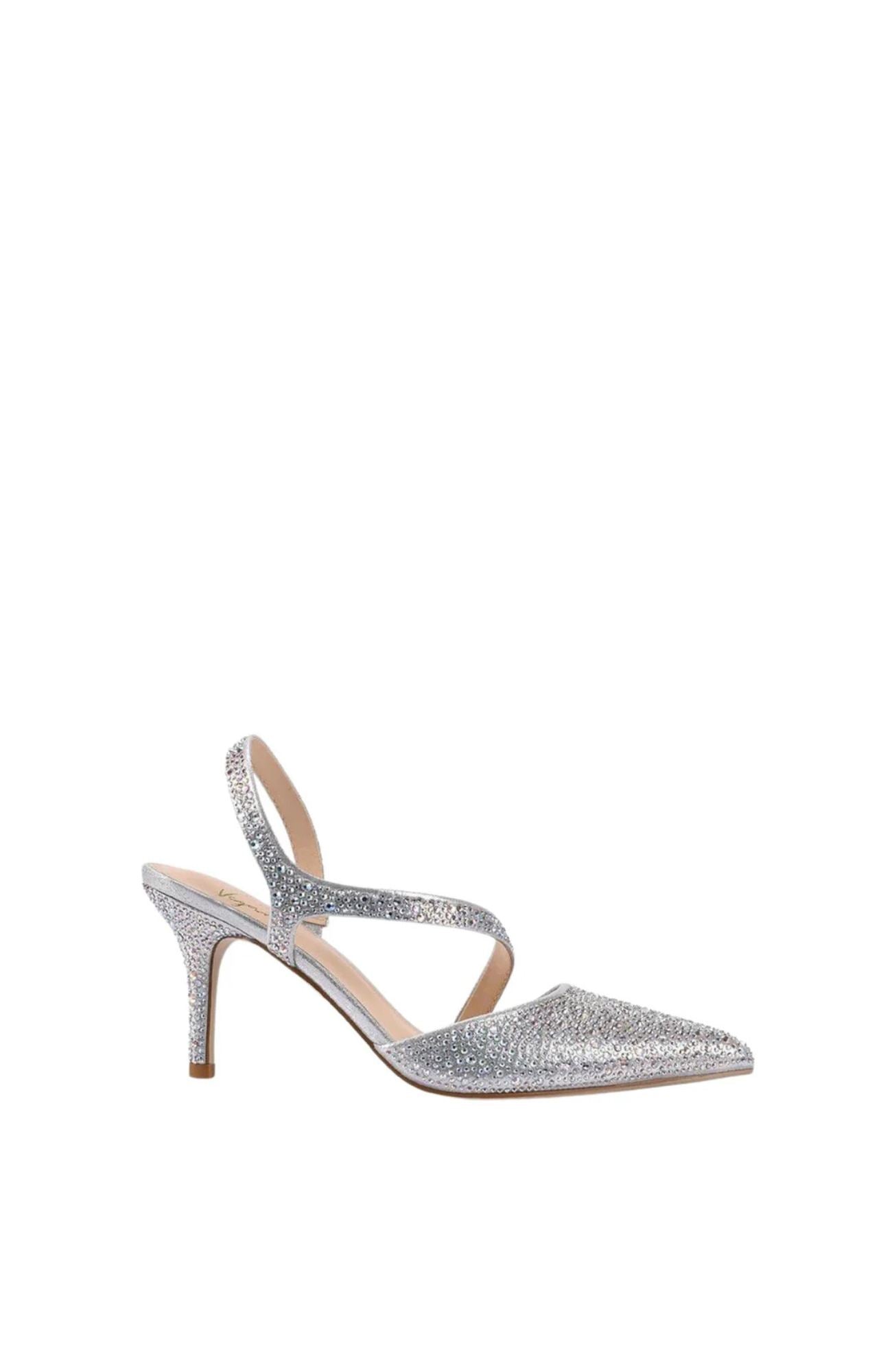 Lemon Point Toe Heel Silver Glitter