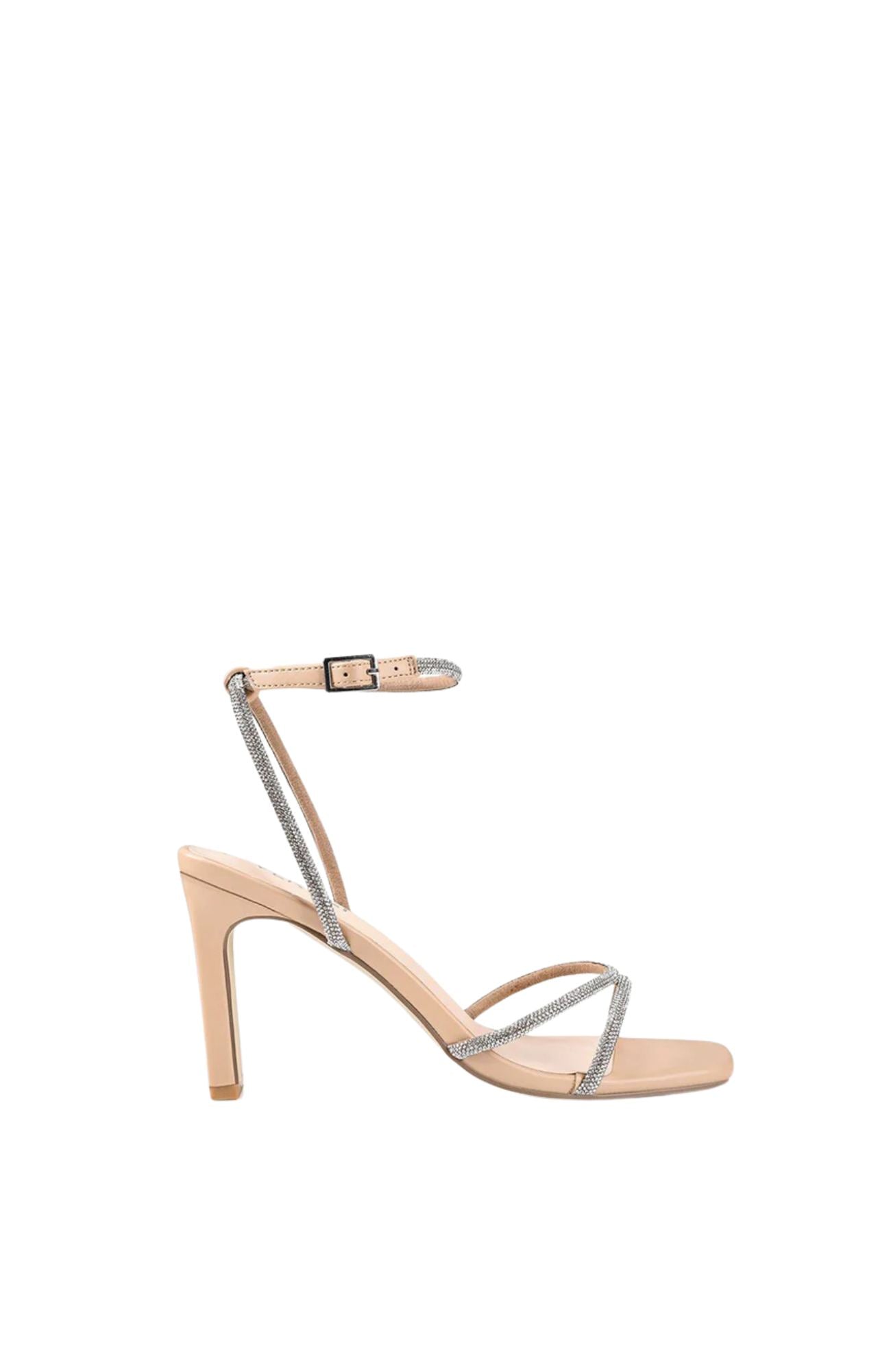 Kian Block Heel Nude Smooth