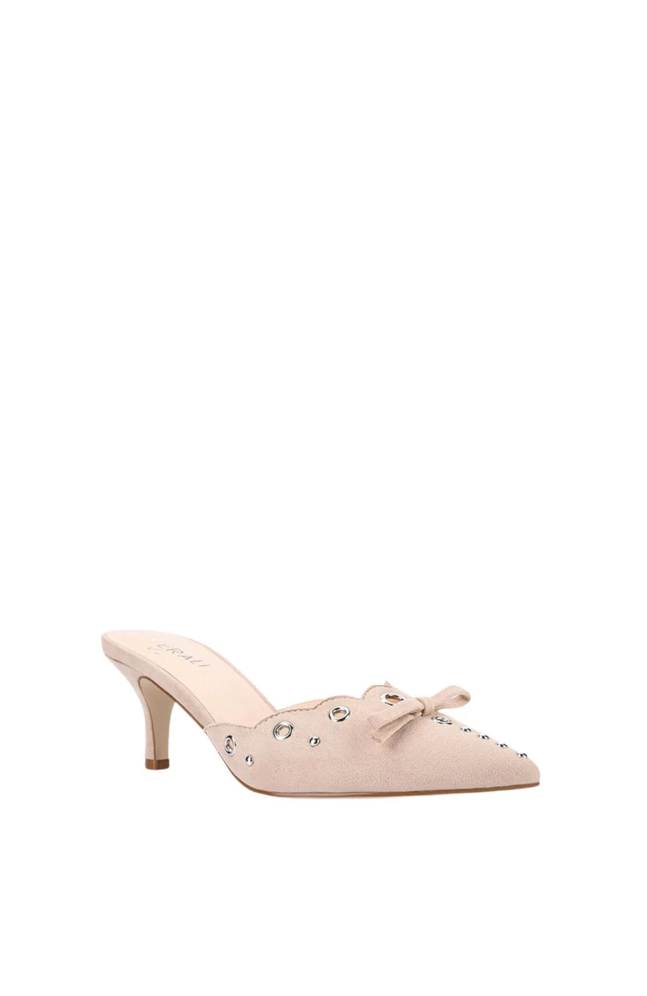 Ziggy Point Toe Kitten Heel Stone Micro