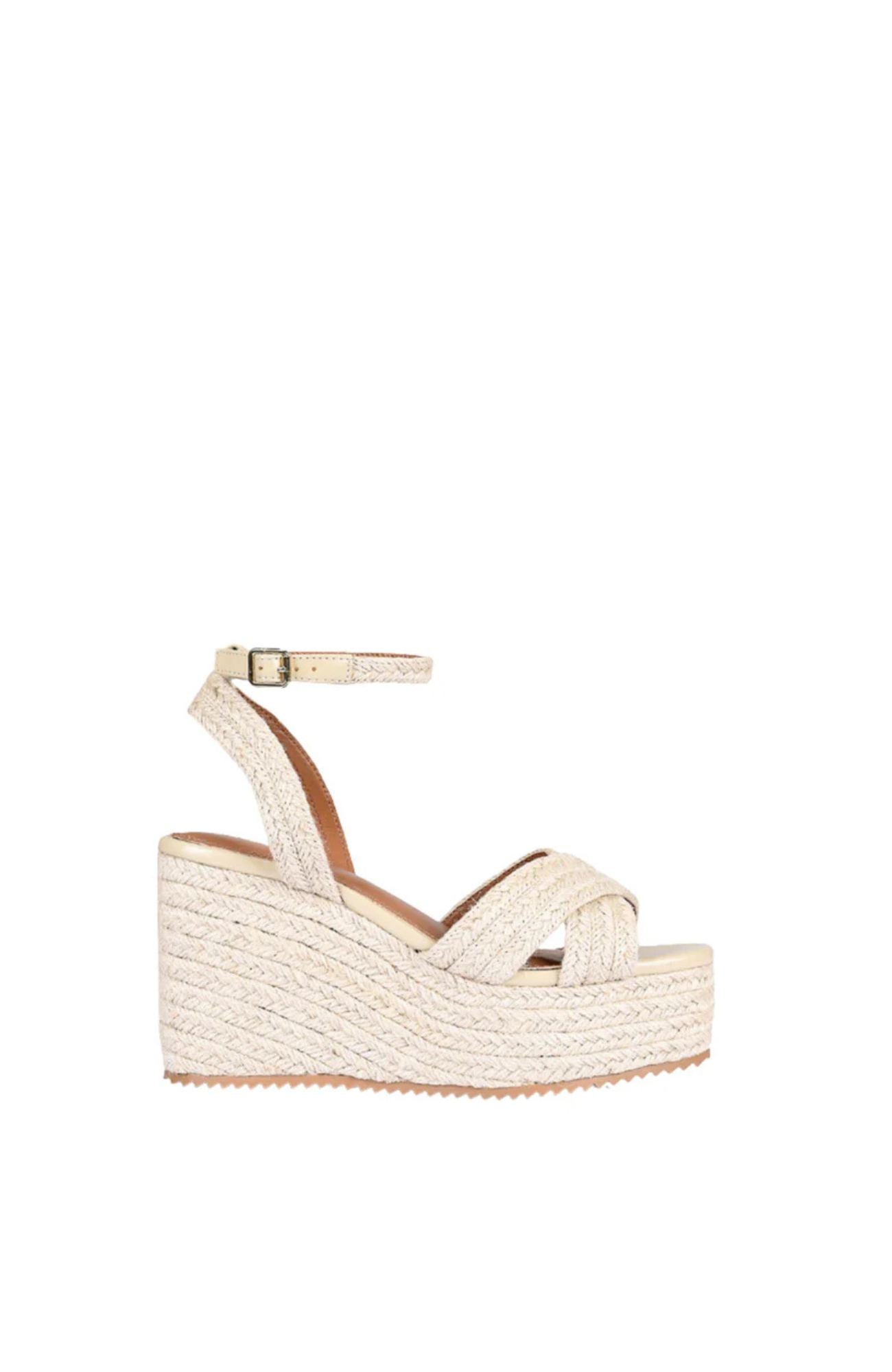 Callie Espadrille Wedges Natural