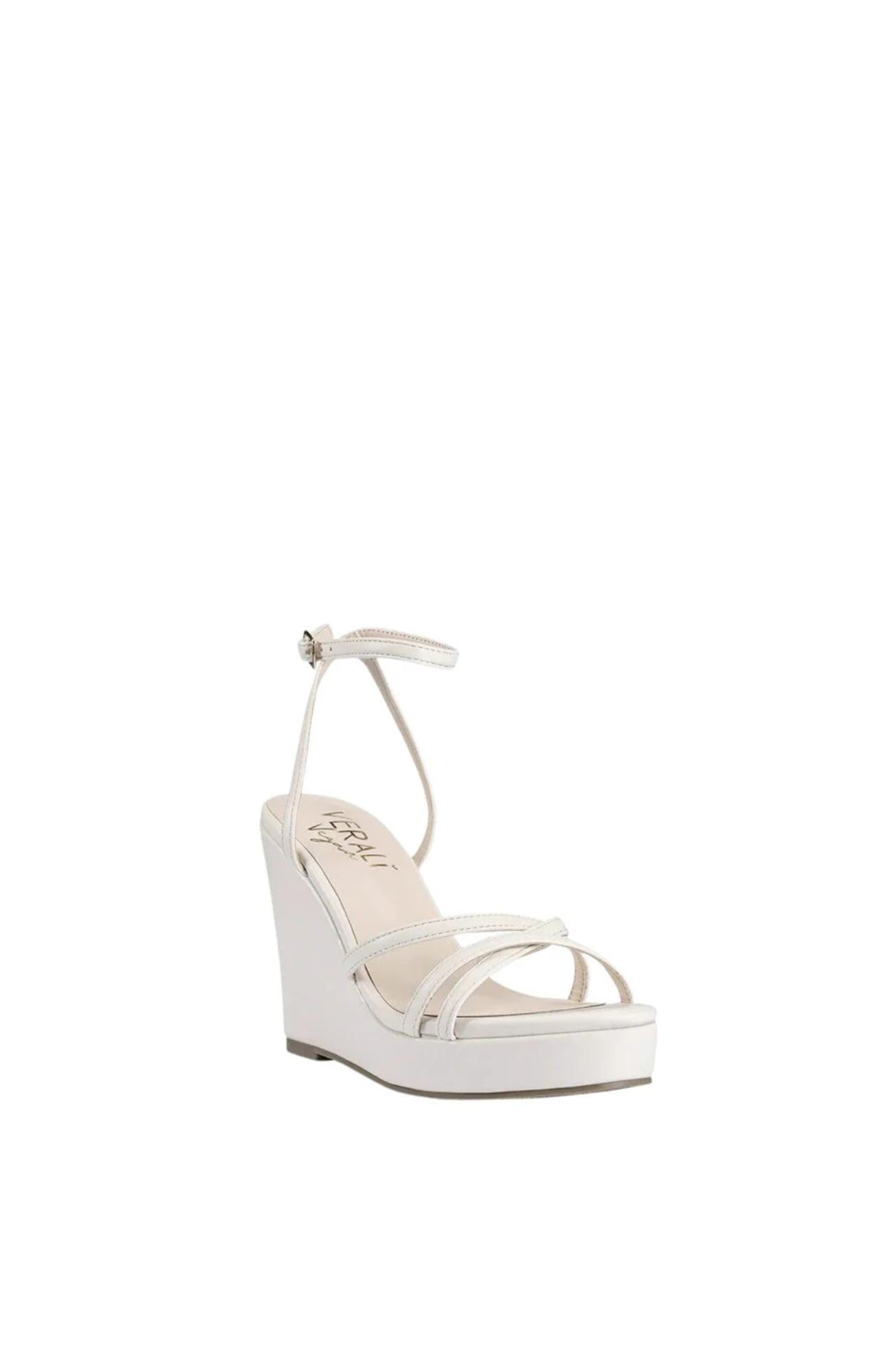 Amore Strappy Wedges Bone Smooth