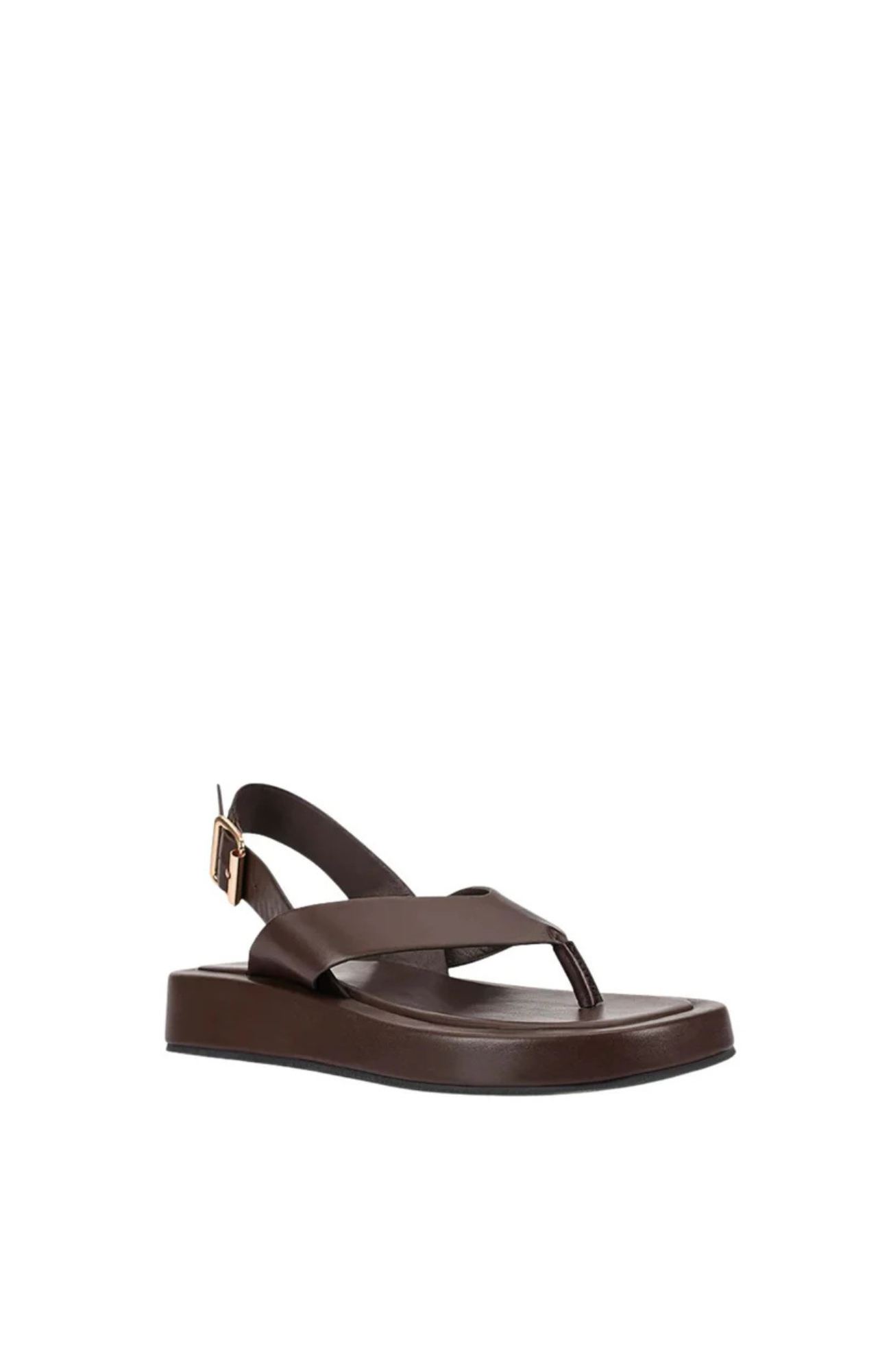 Bono Platform Sandal Chocolate Brown