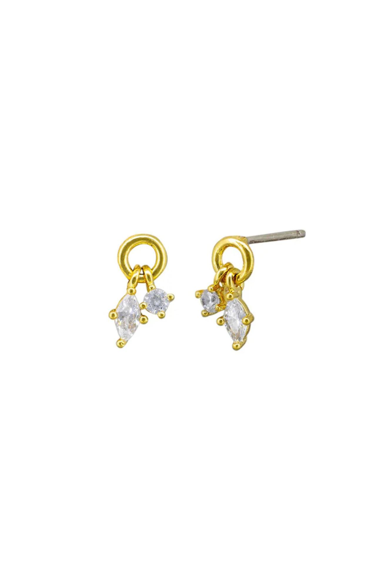 Avery Studs Gold