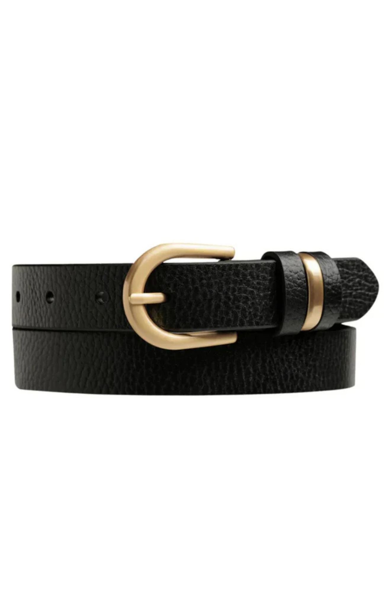 Over And Over Belt Black Gold