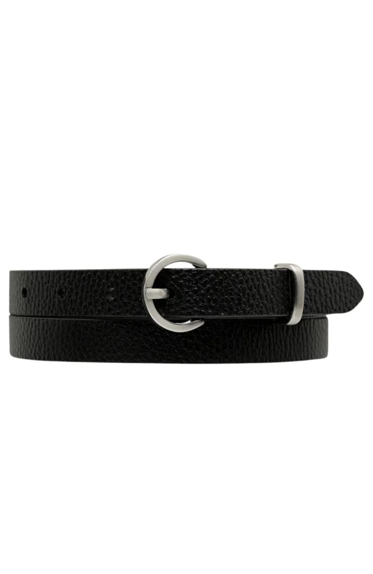 Happens All The Time Belt Black Silver