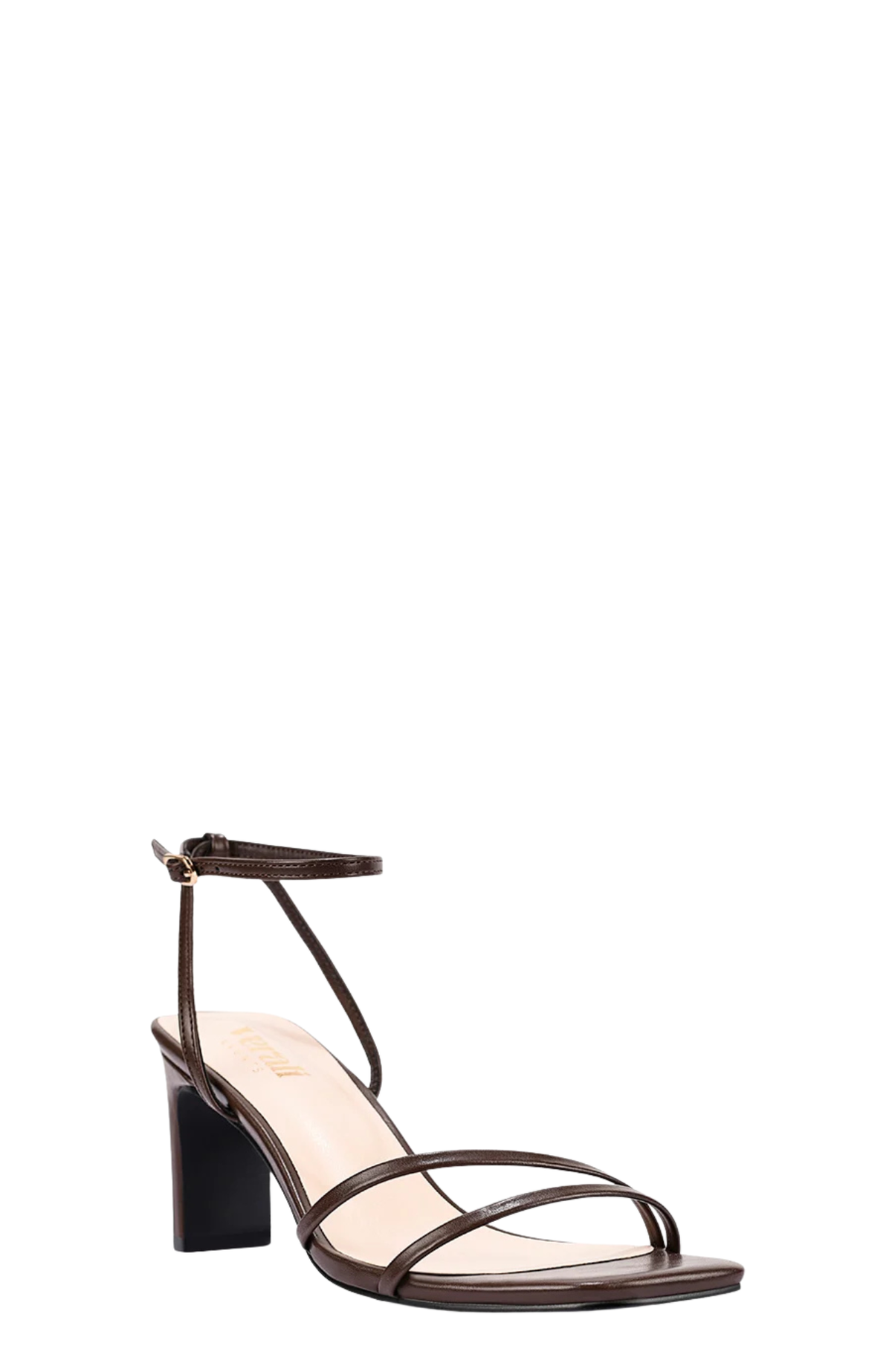 Gilbert Block Heel Sandals Chocolate Brown