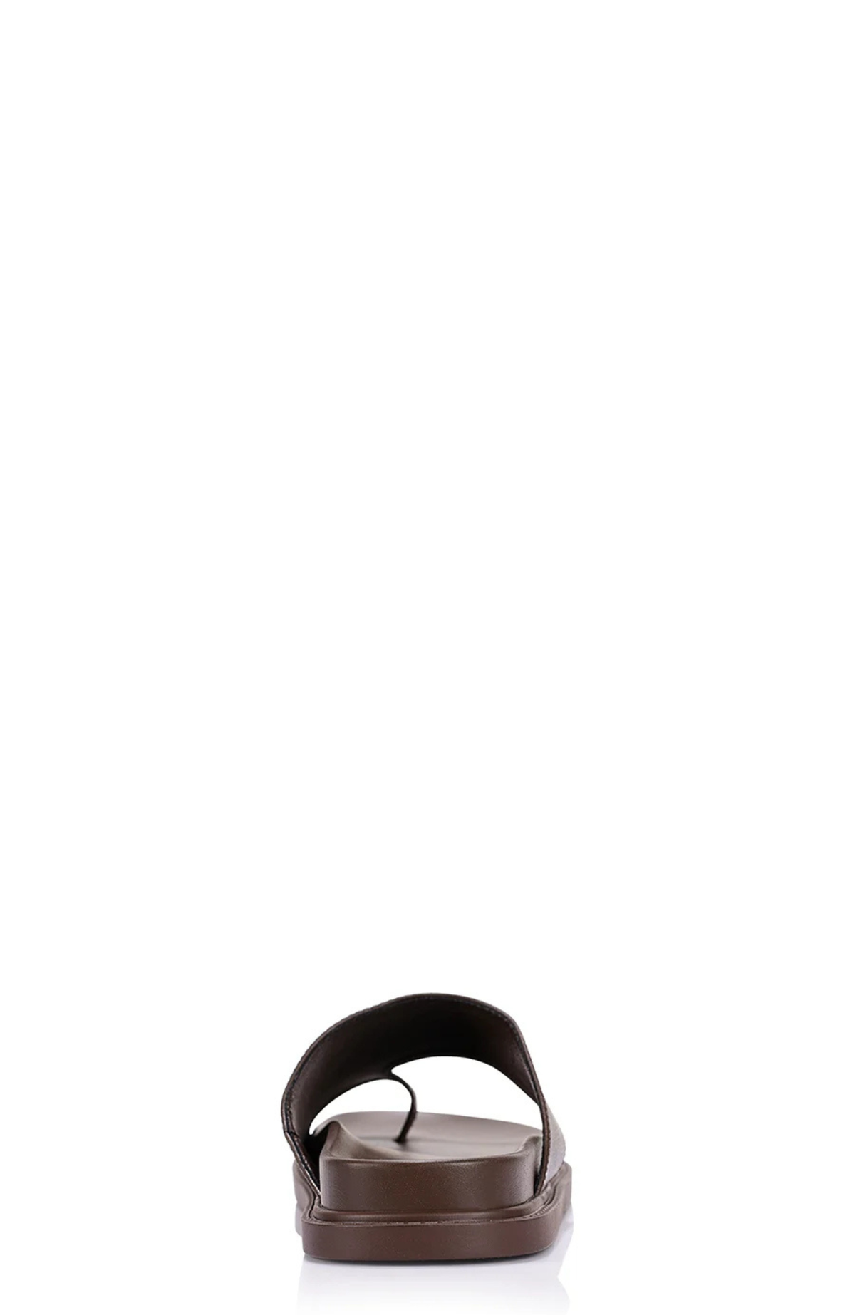 Brenda Footbed Slides Chocolate Brown