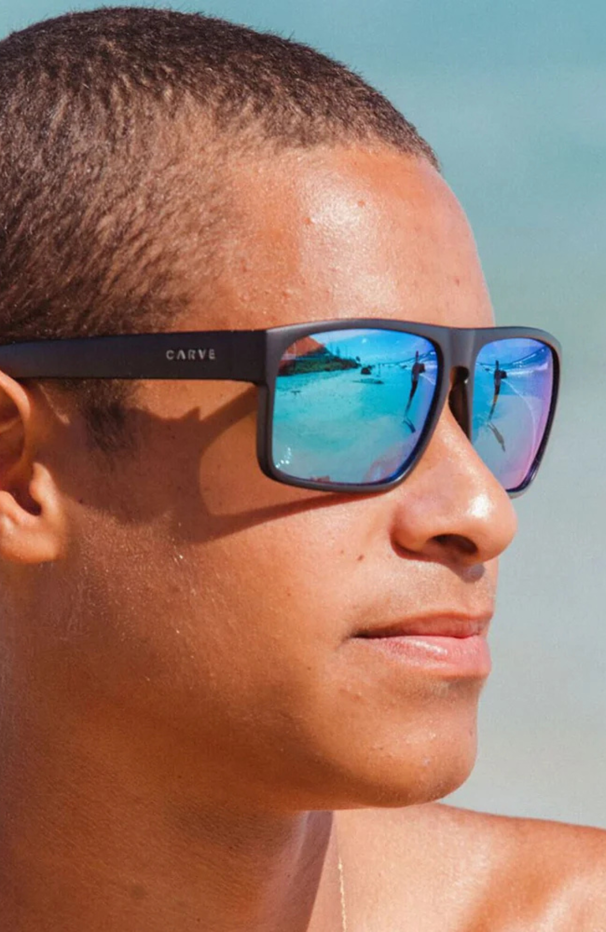 Vendetta Polarized // Matte Black Blue Iridium Lens