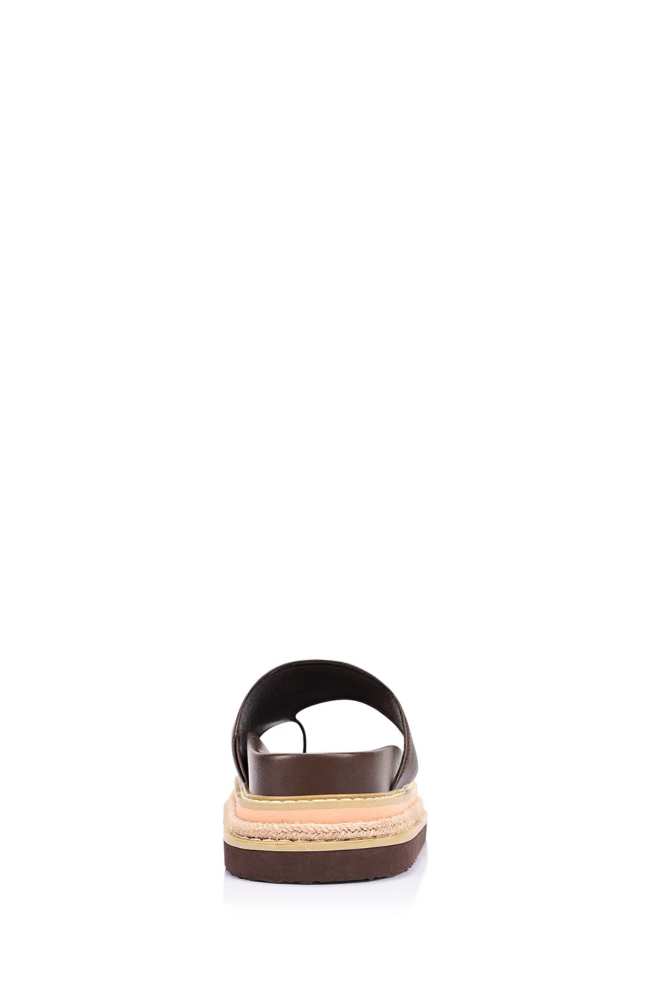 Thor Flatform Thongs Chocolate Brown