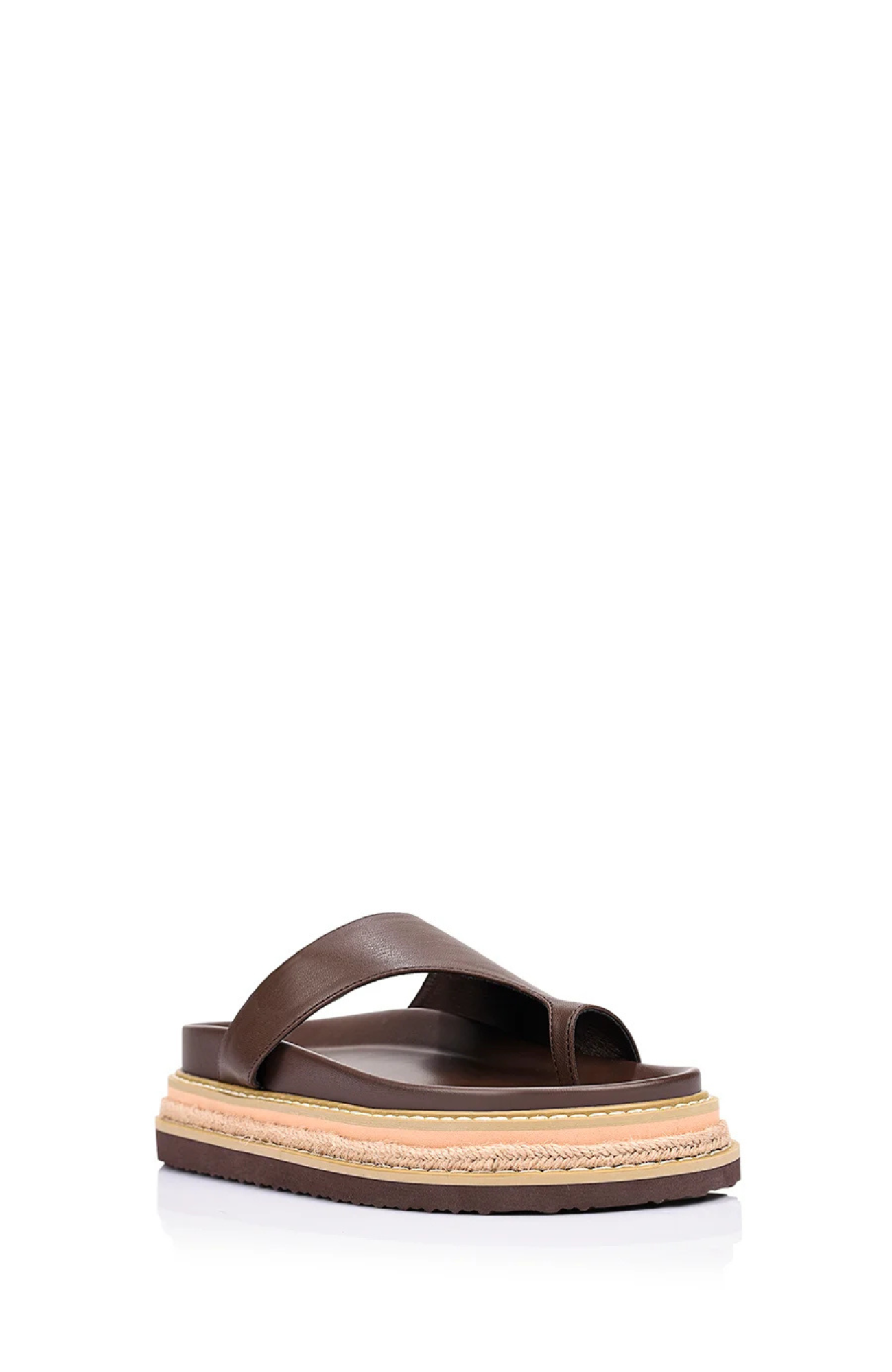 Thor Flatform Thongs Chocolate Brown