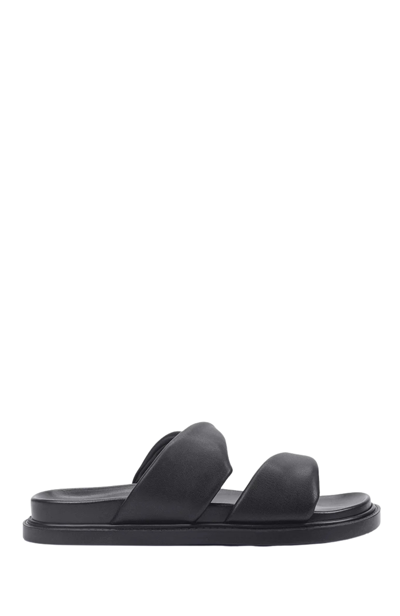 Bindy Footbed Slides Black