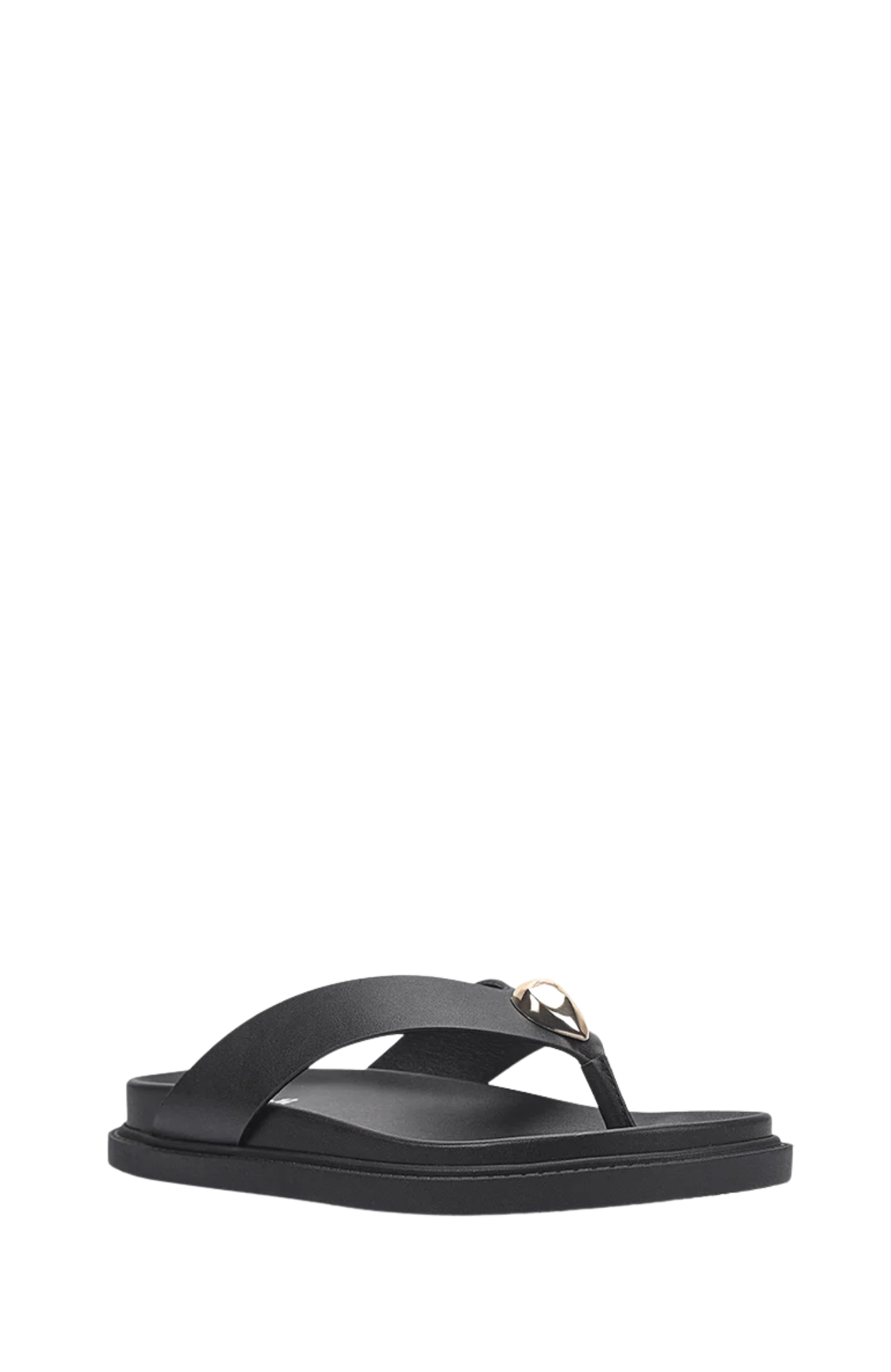 Bri Footbed Thongs Black