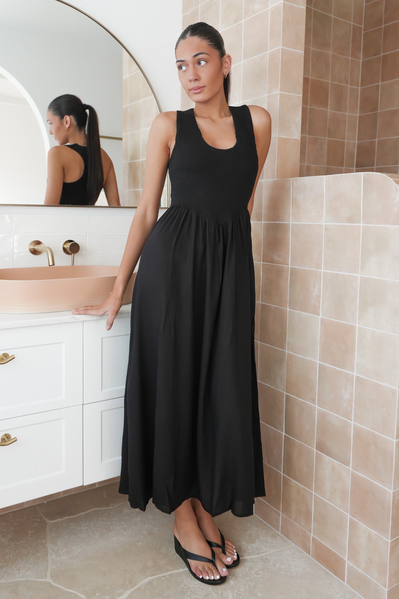 Adams Midi Dress Black