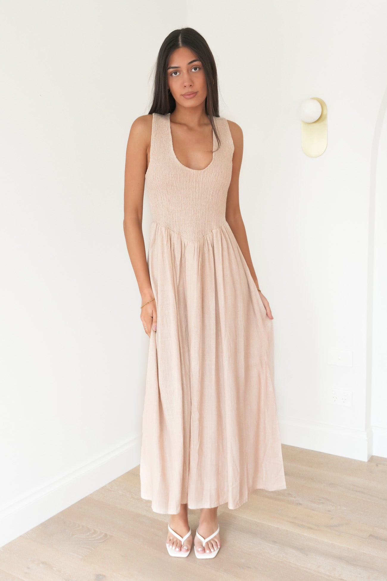 Adams Midi Dress Natural