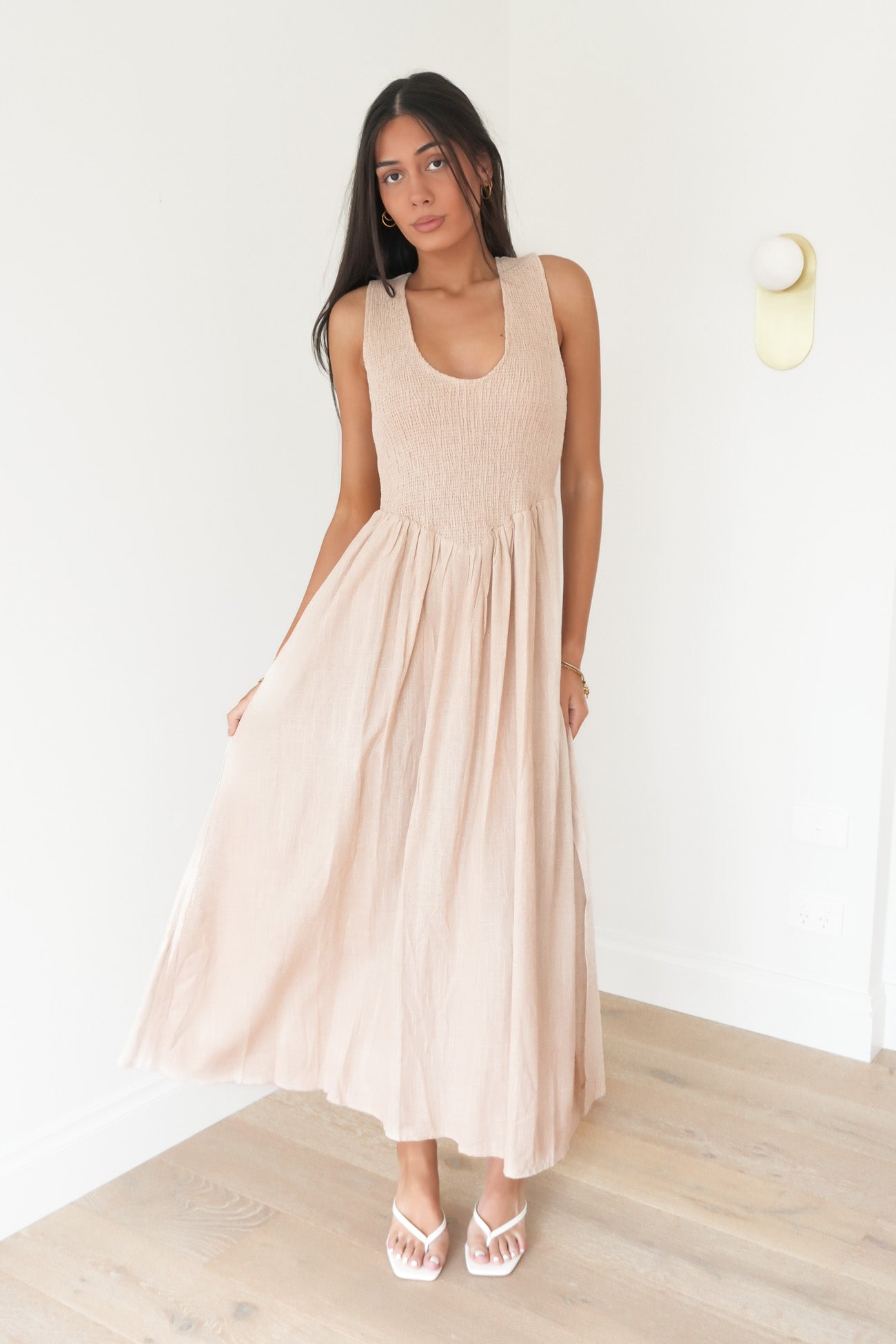 Adams Midi Dress Natural