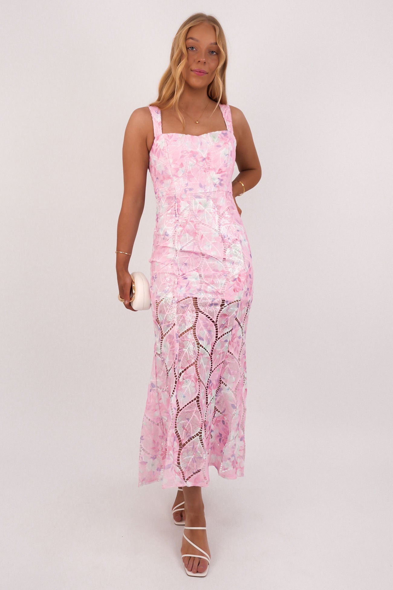 Aideen Midi Dress Pink