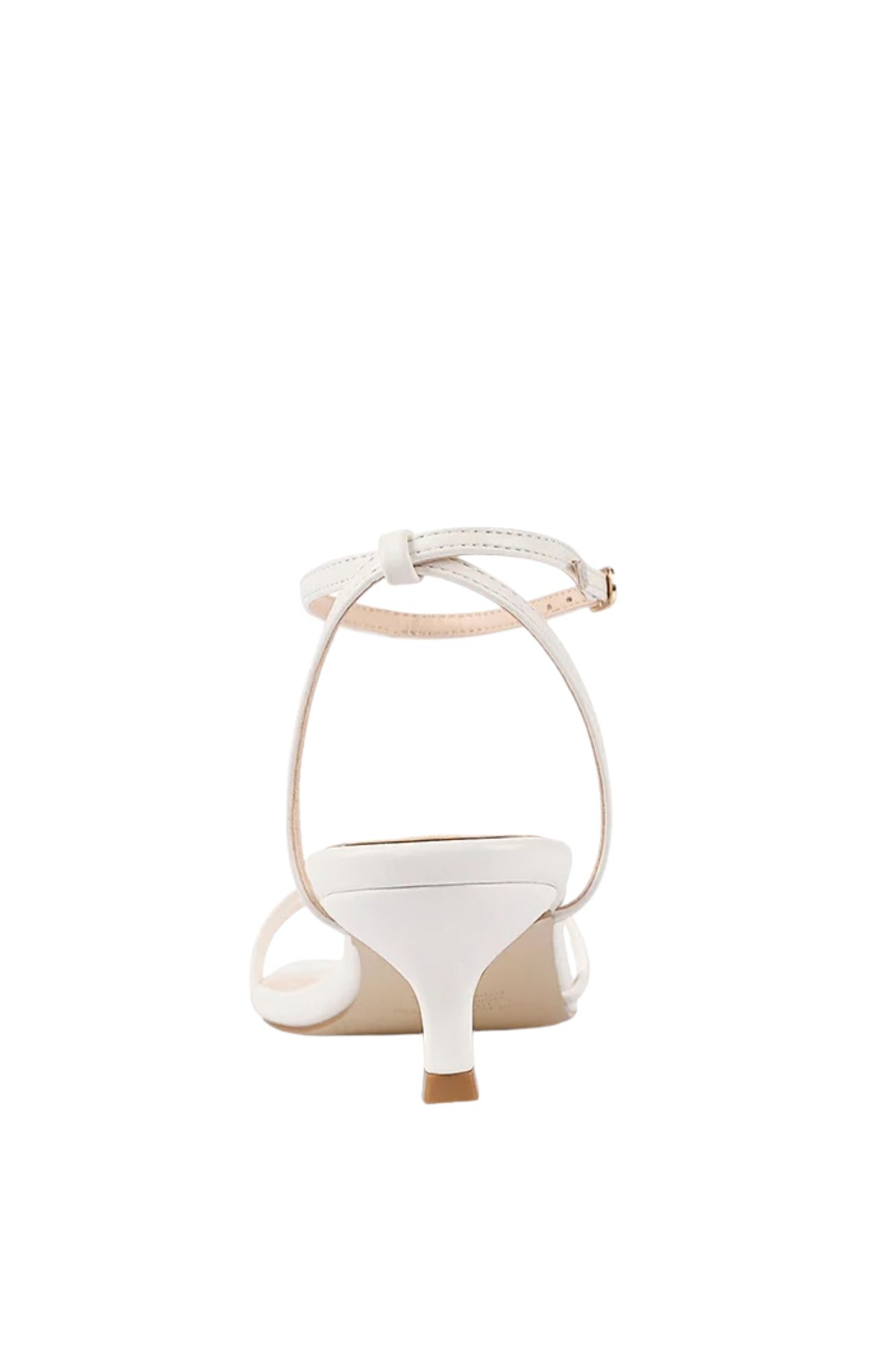 Alex Kitten Heel Sandals Chalk White