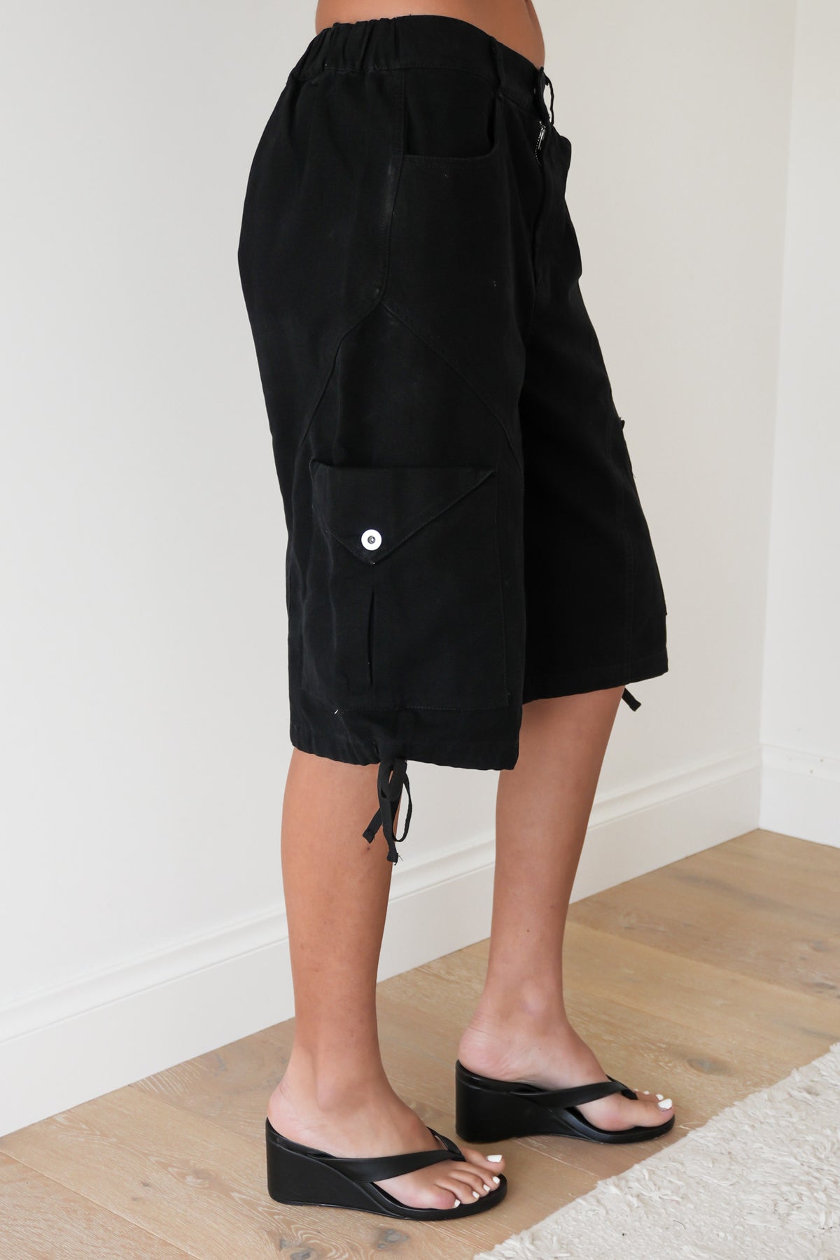 Alexia Cargo Jort Black
