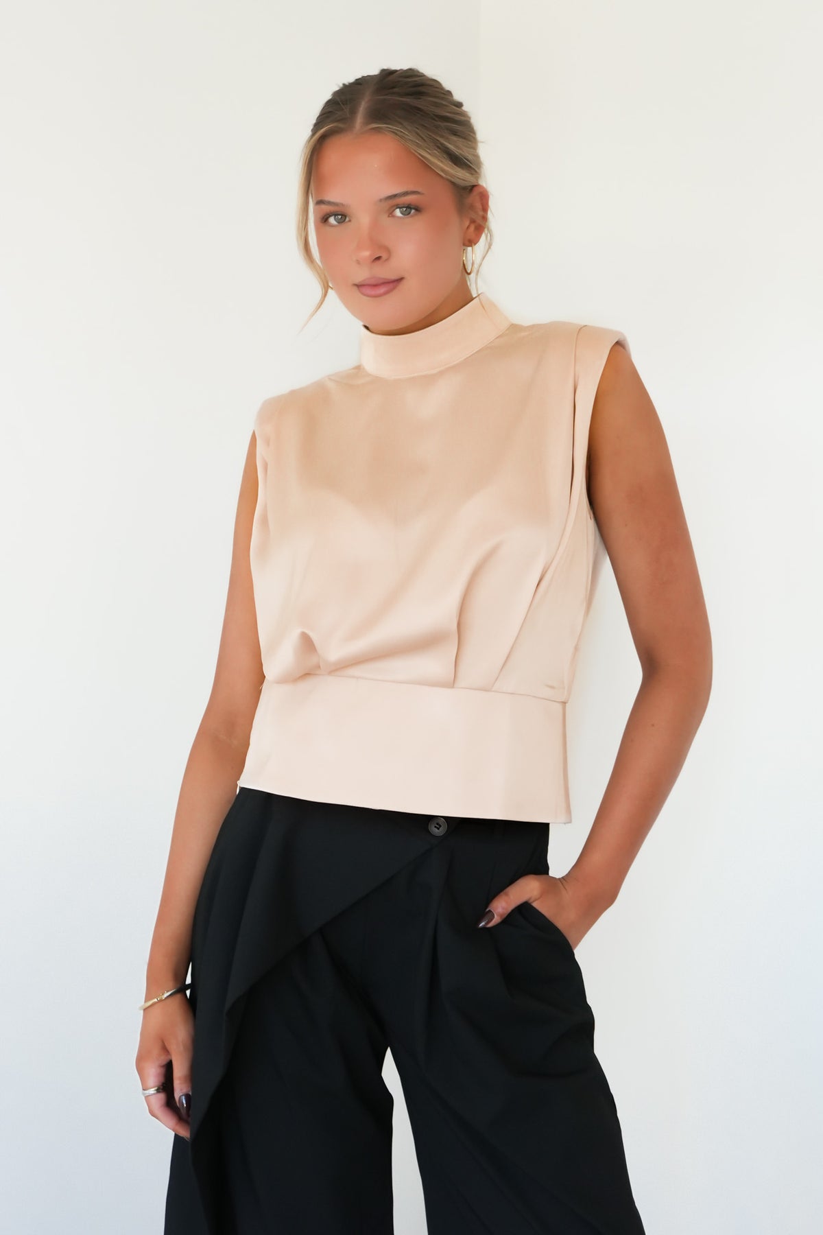 Amelia Top Beige