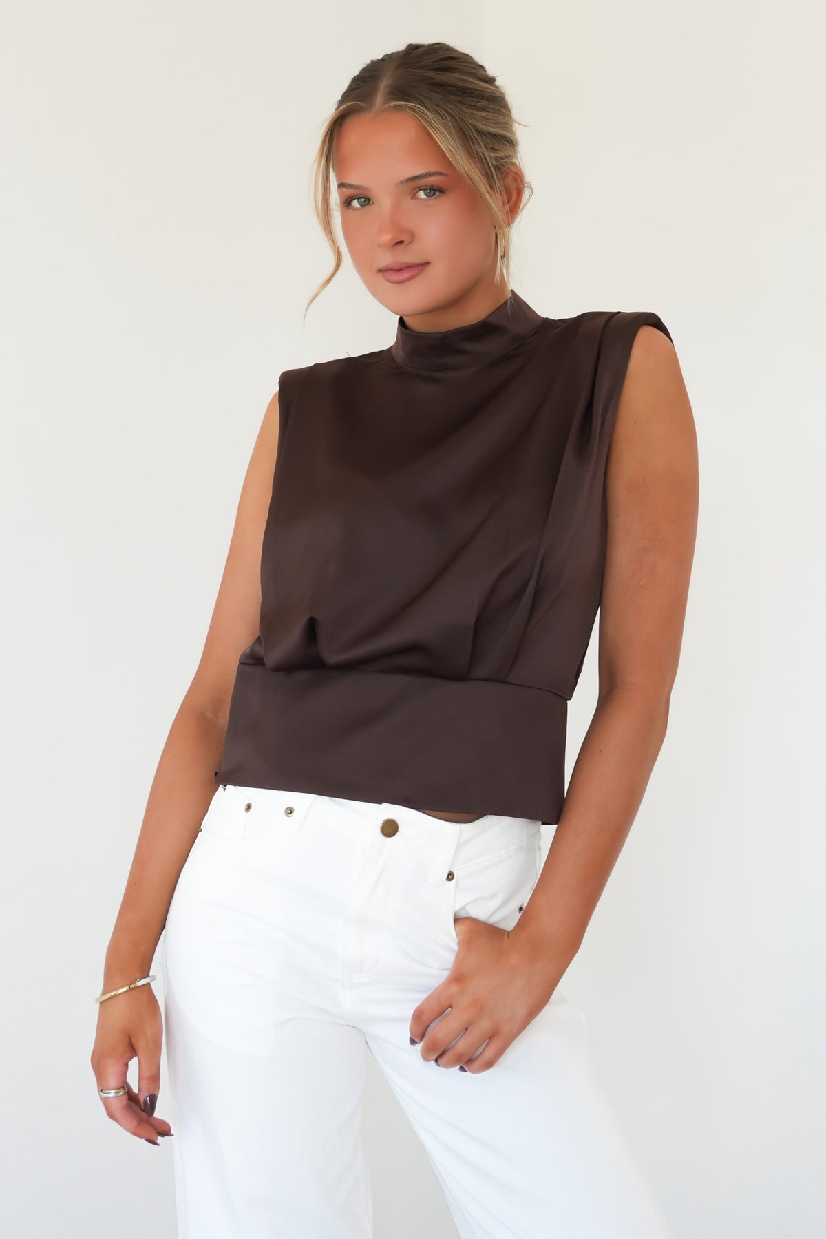 Amelia Top Chocolate