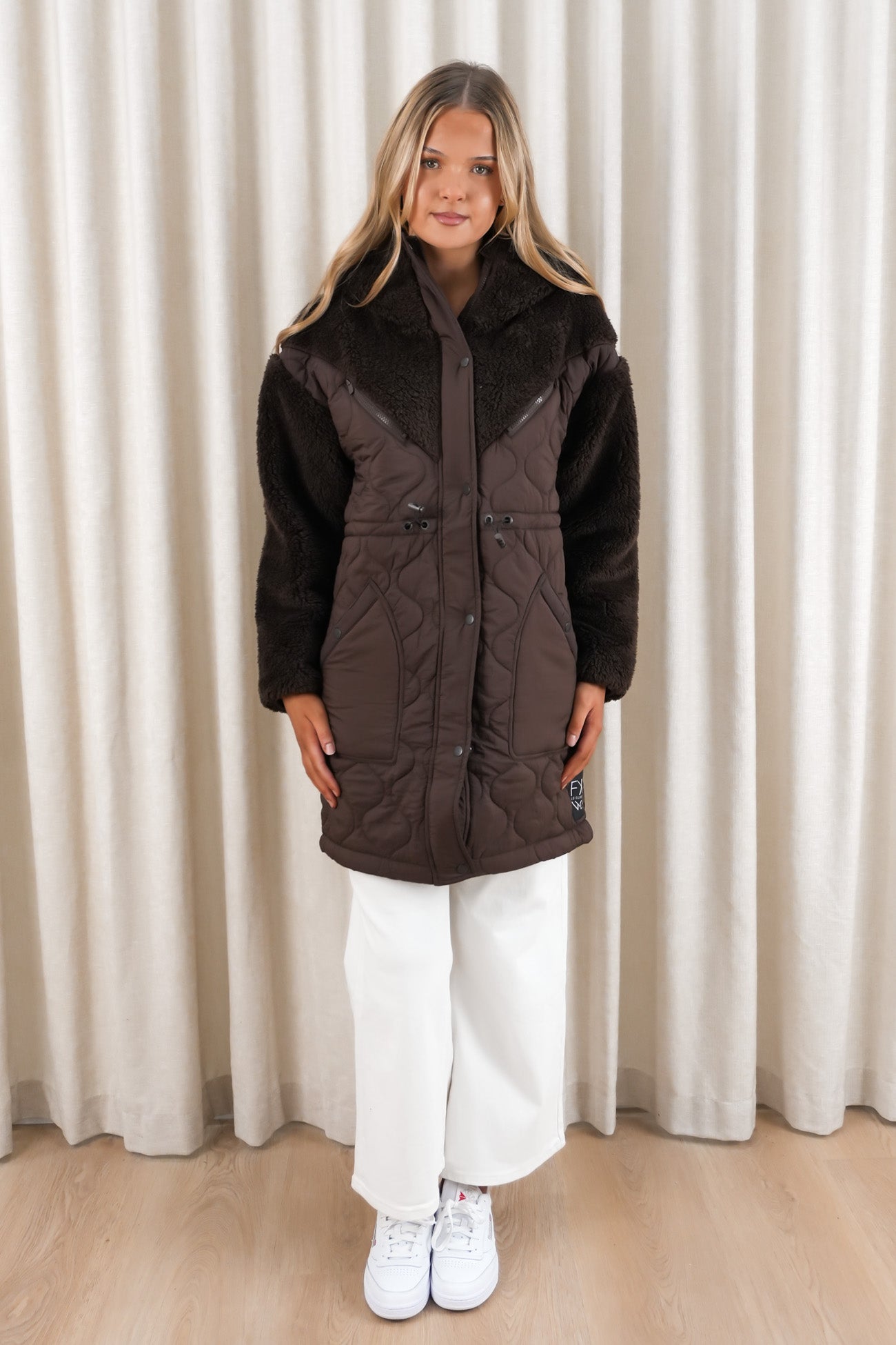 Annabella Longline Anorak Coffee